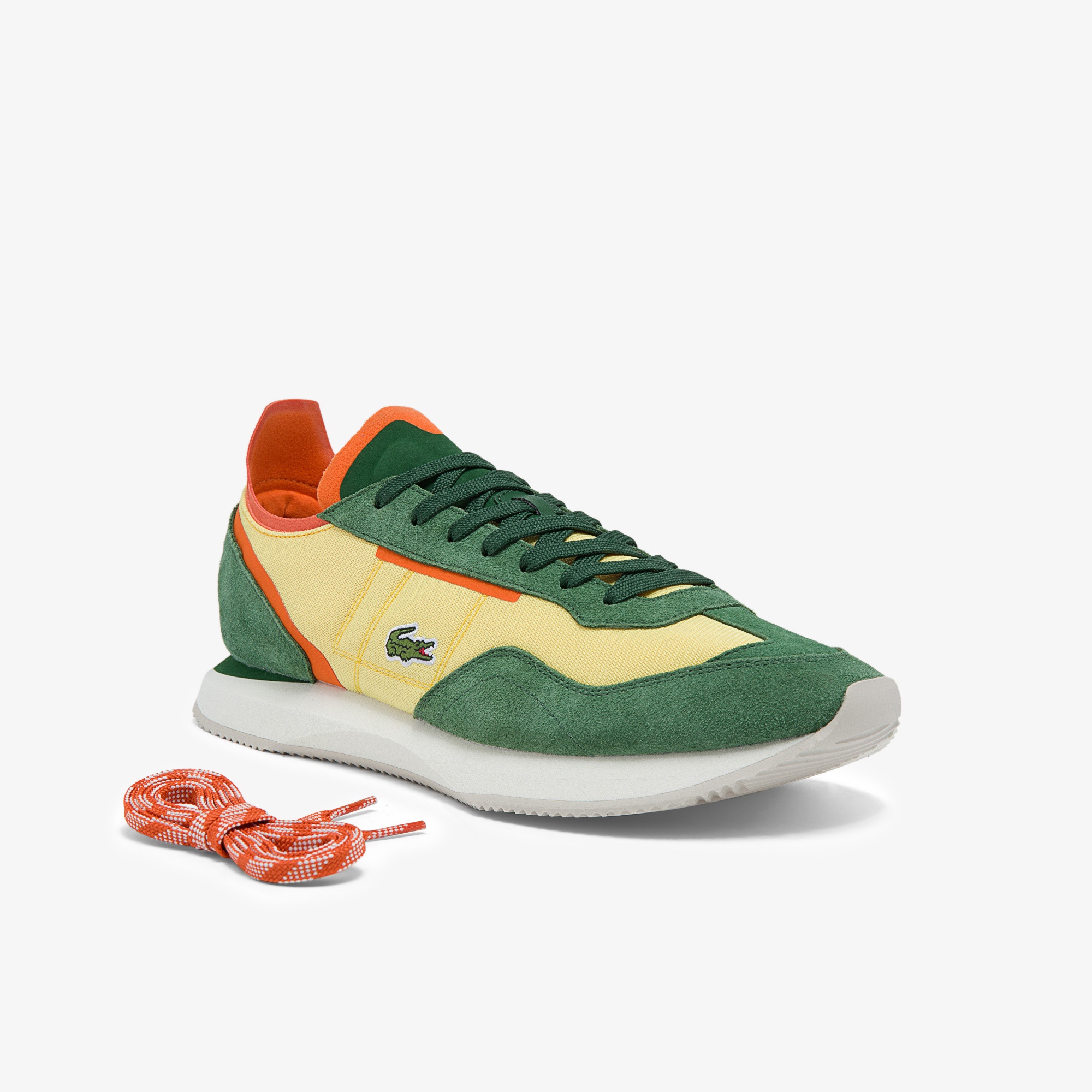 Lacoste Match Break 01213 Qsp Sma Erkek Sarı - Yeşil Sneaker