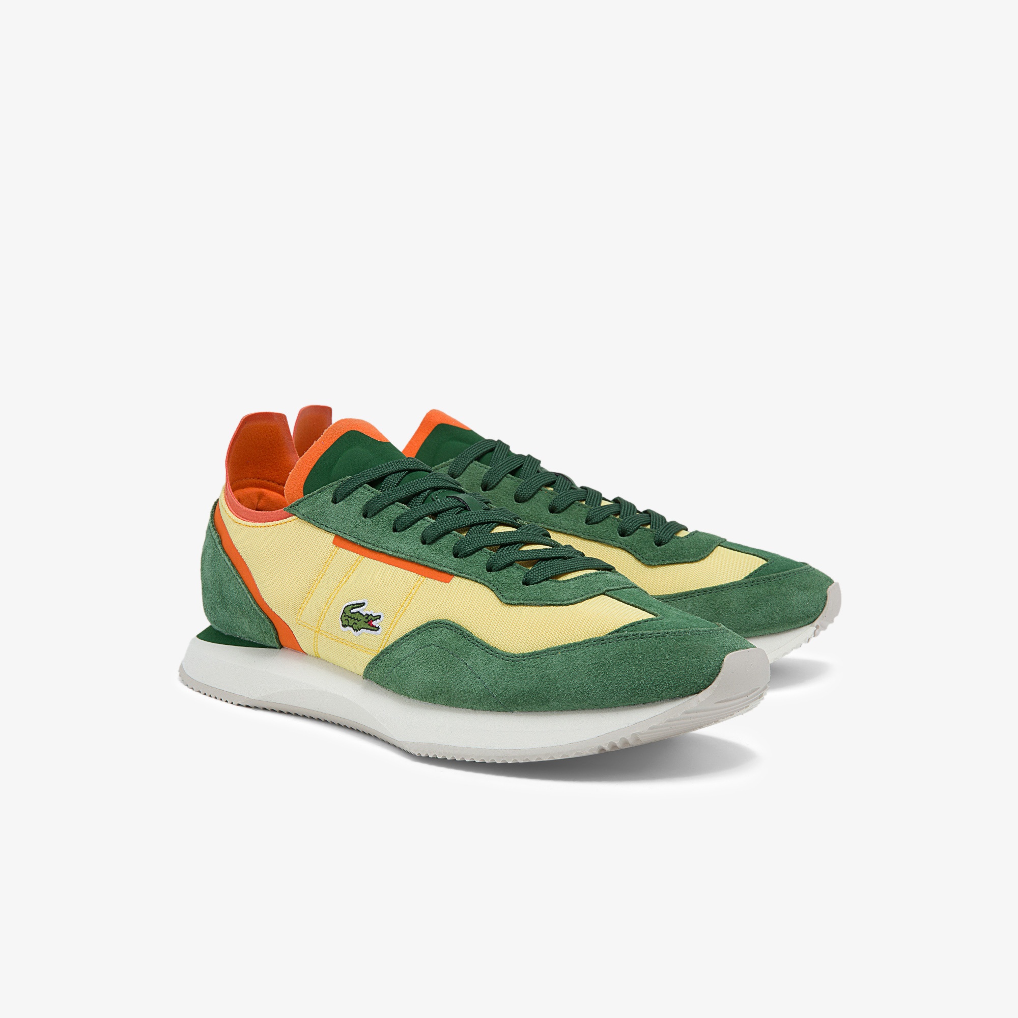 Lacoste Match Break 01213 Qsp Sma Erkek Sarı - Yeşil Sneaker