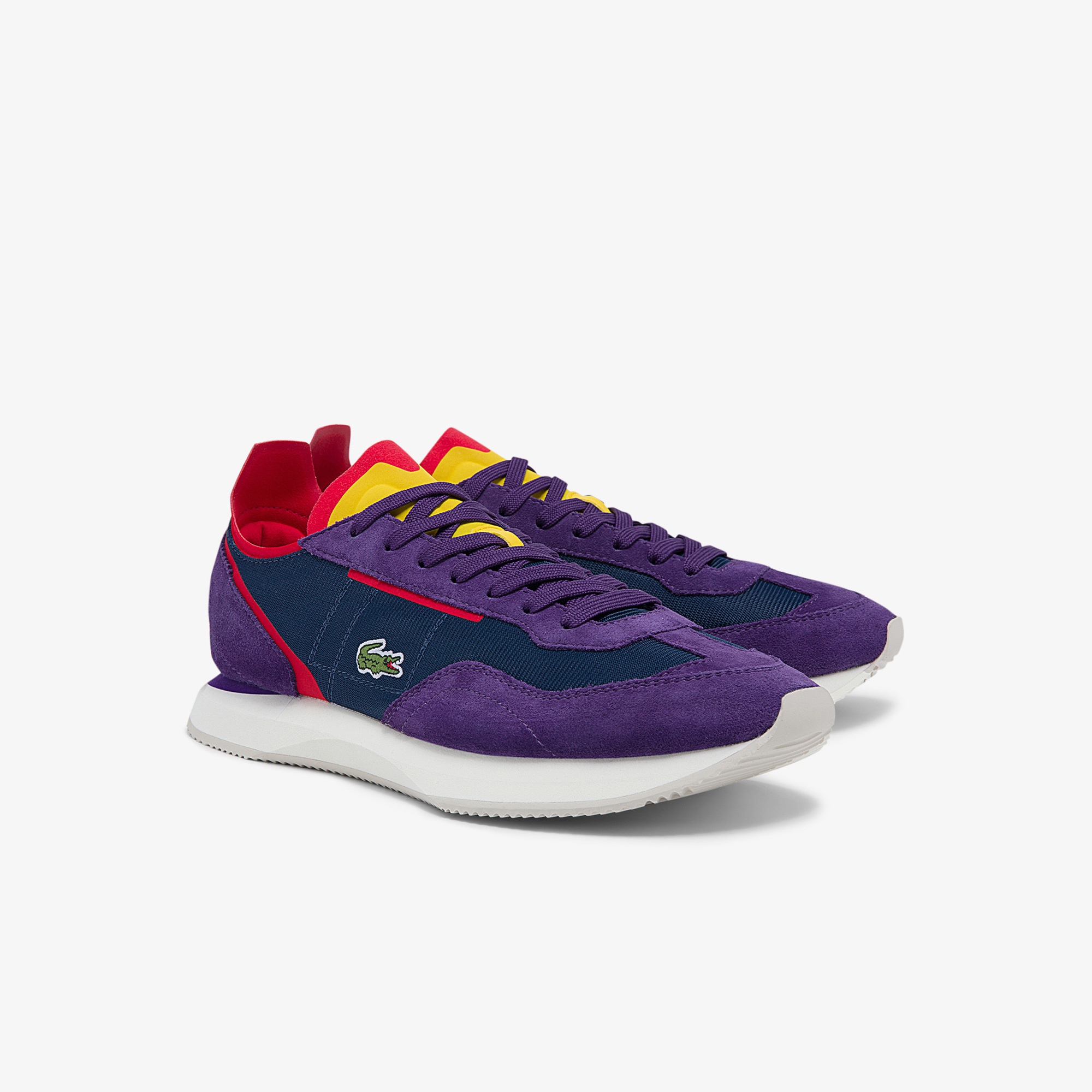 Lacoste Match Break 0121 4 Sma Erkek Lacivert - Mor Sneaker