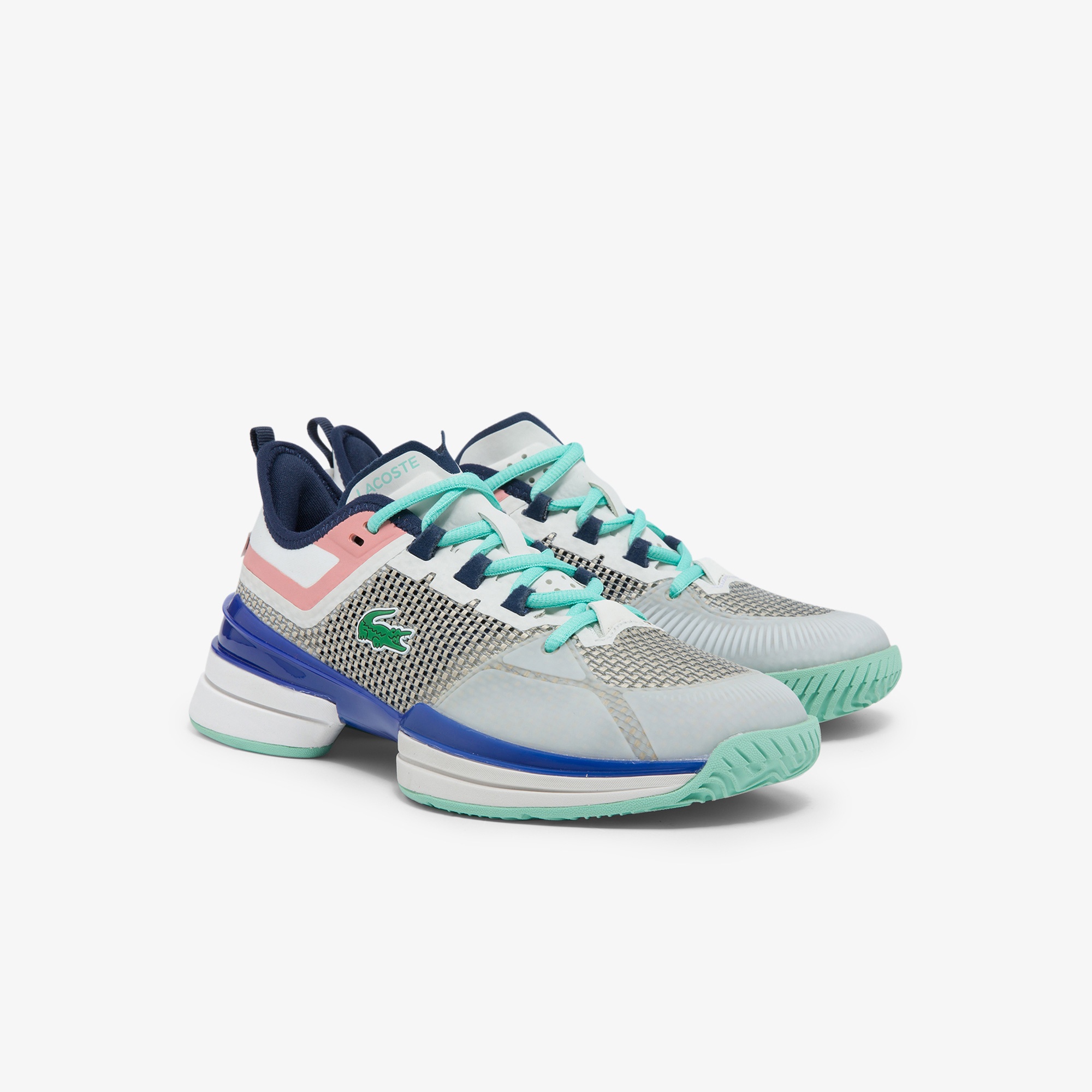 Lacoste Ag-Lt 21 Ultra 0121 1 Sfa Kadın Beyaz - Mavi Sneaker