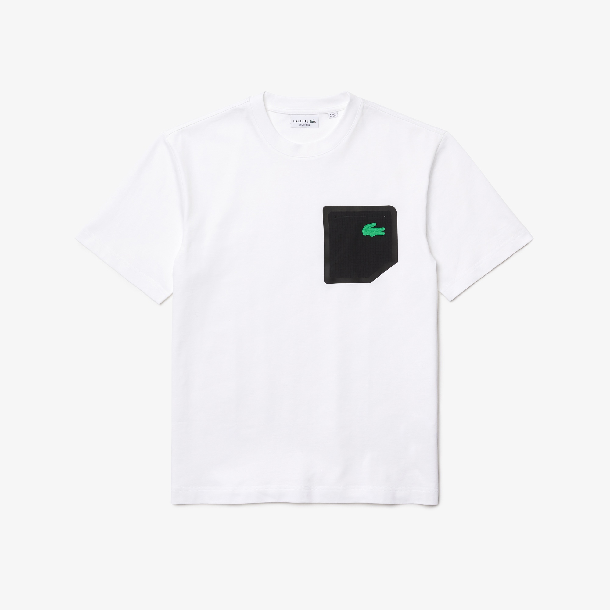 Lacoste Erkek Relaxed Fit Bisiklet Yaka Beyaz T-Shirt