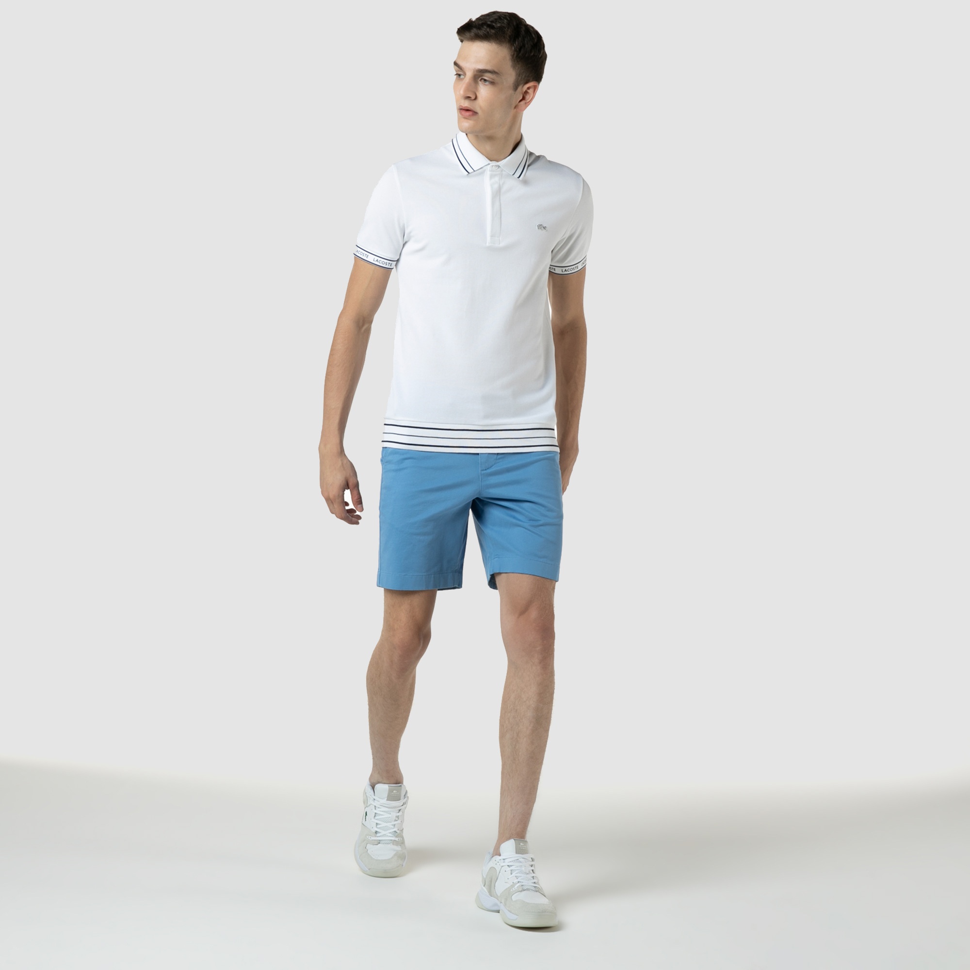 Lacoste Erkek Klasik Fit Mavi Şort Bermuda