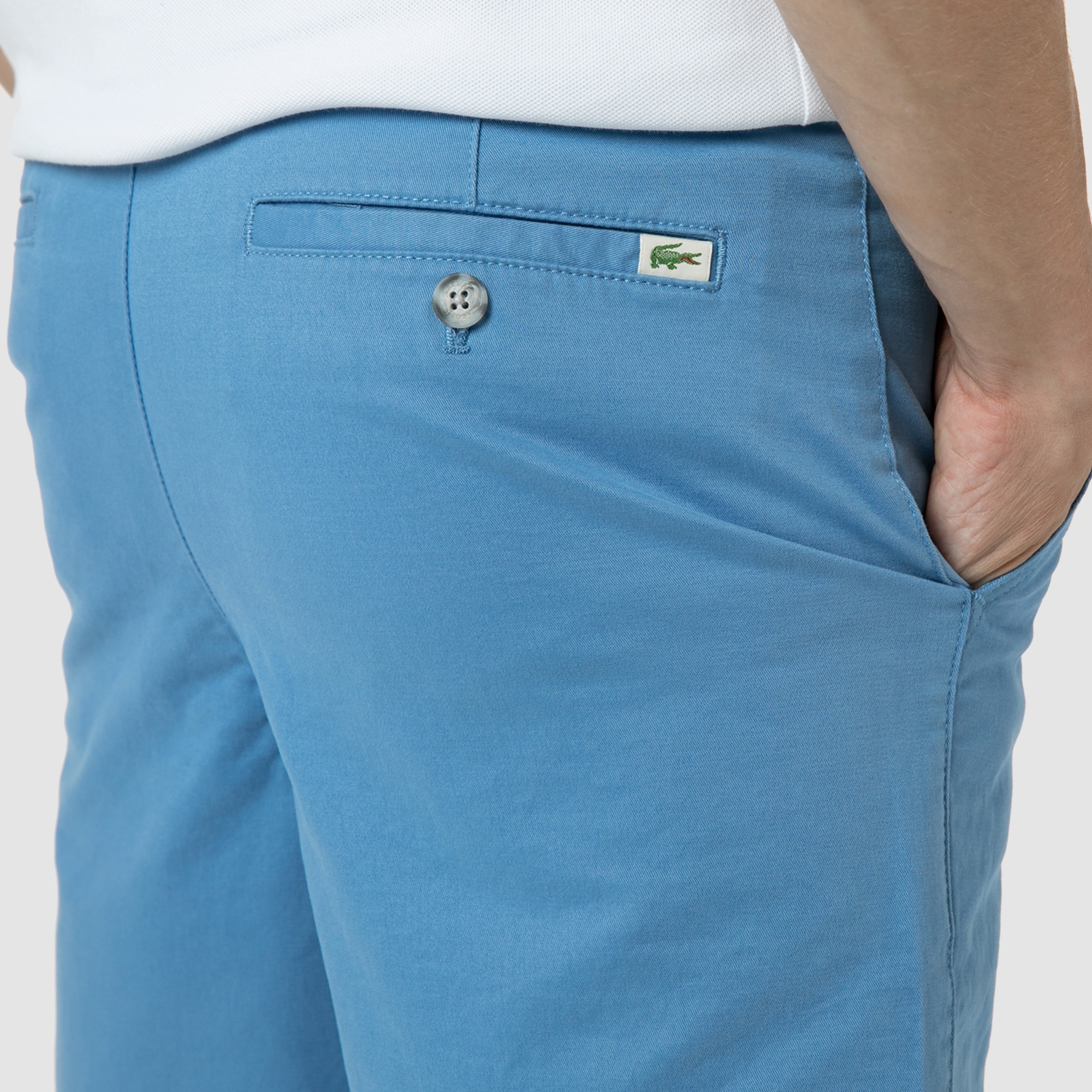 Lacoste Erkek Klasik Fit Mavi Şort Bermuda