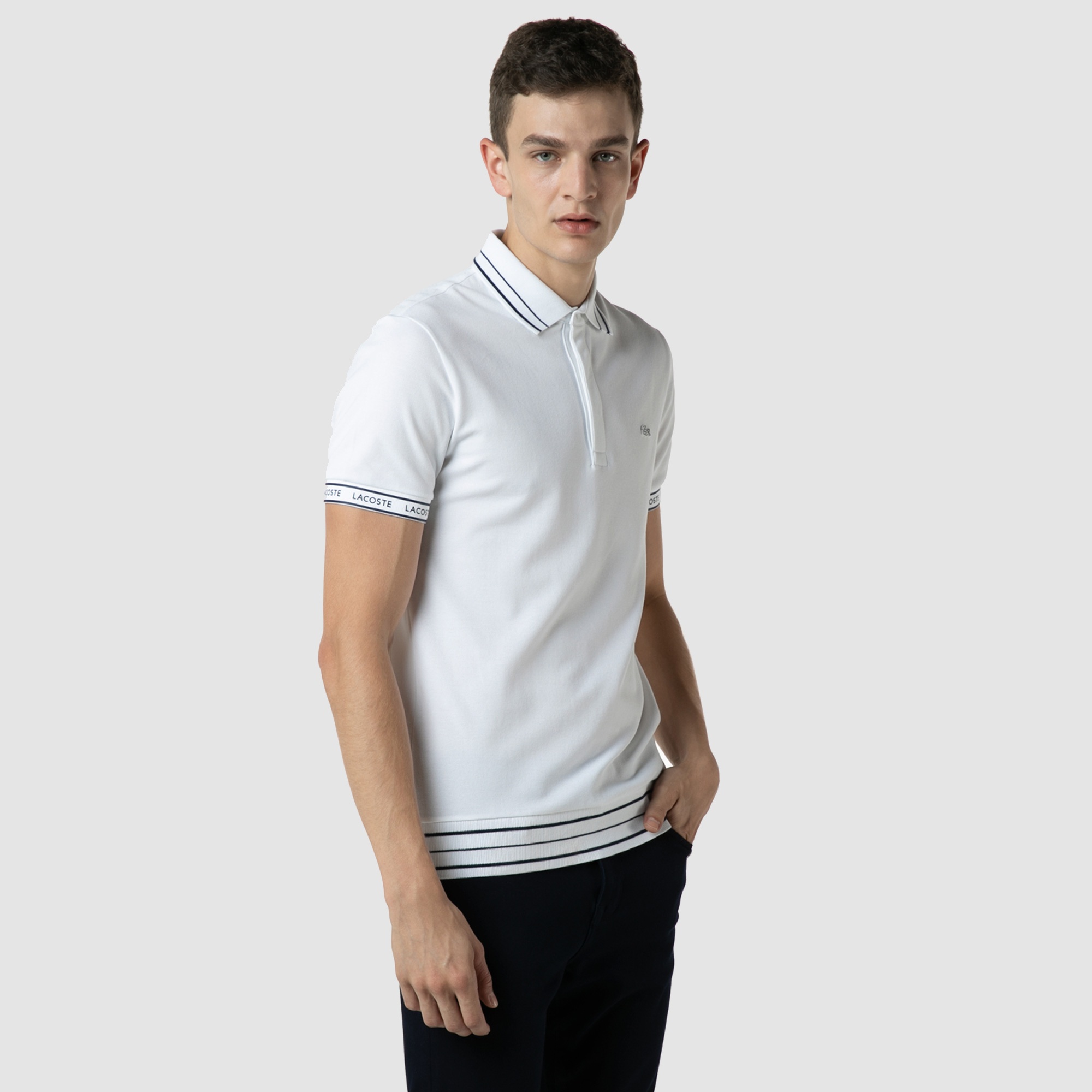 Lacoste Erkek Slim Fit Beyaz Polo