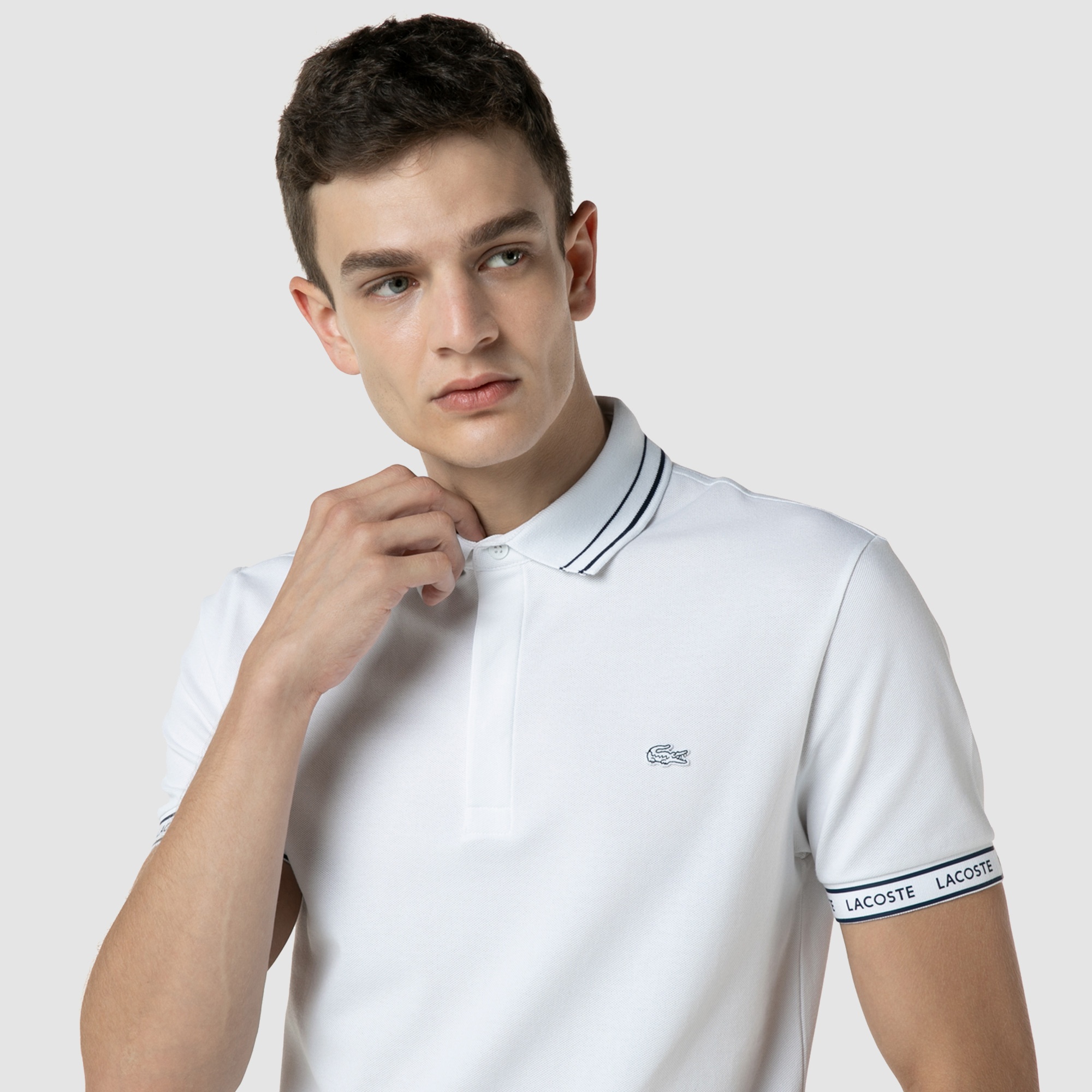 Lacoste Erkek Slim Fit Beyaz Polo