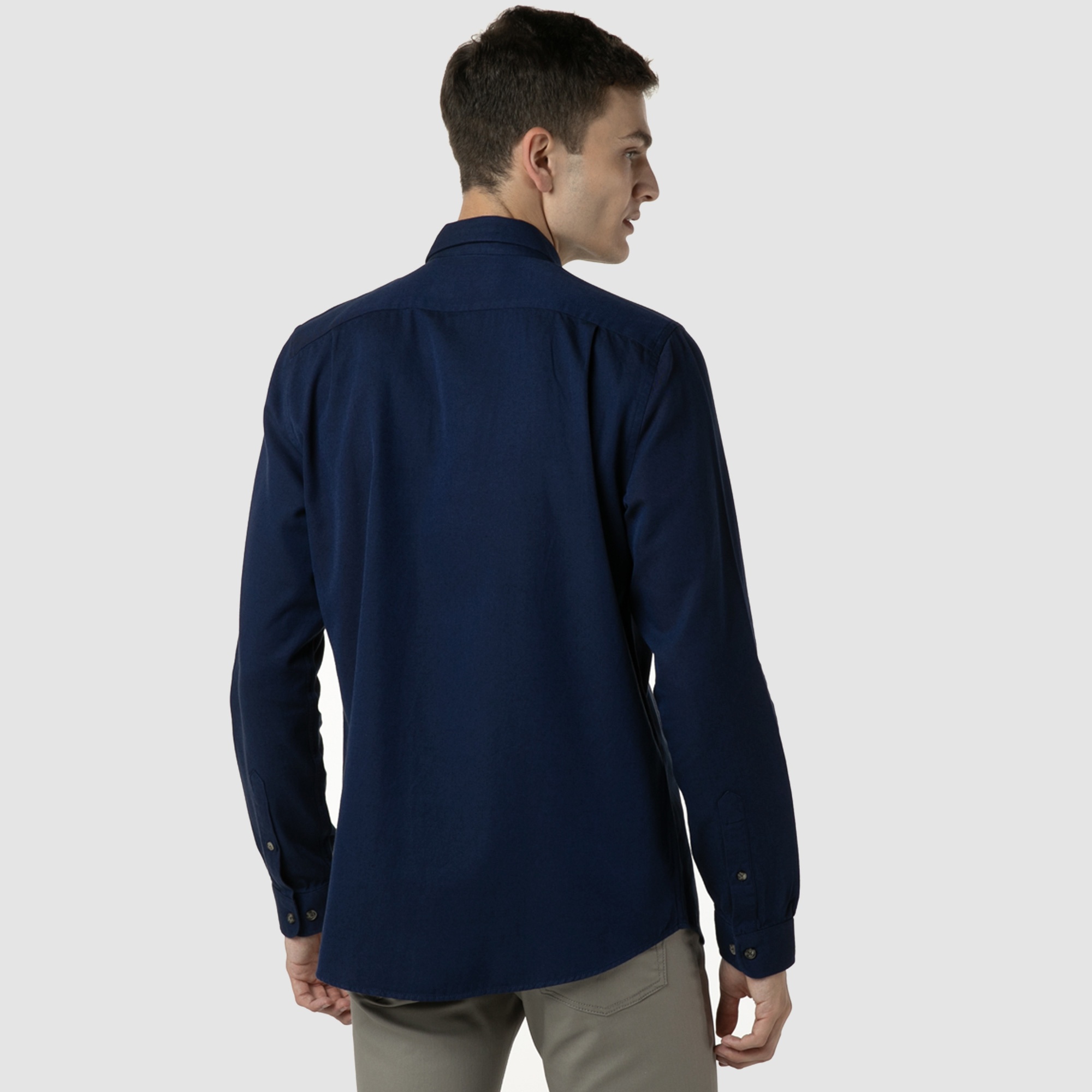 Lacoste Erkek Slim Fit Lacivert Gömlek