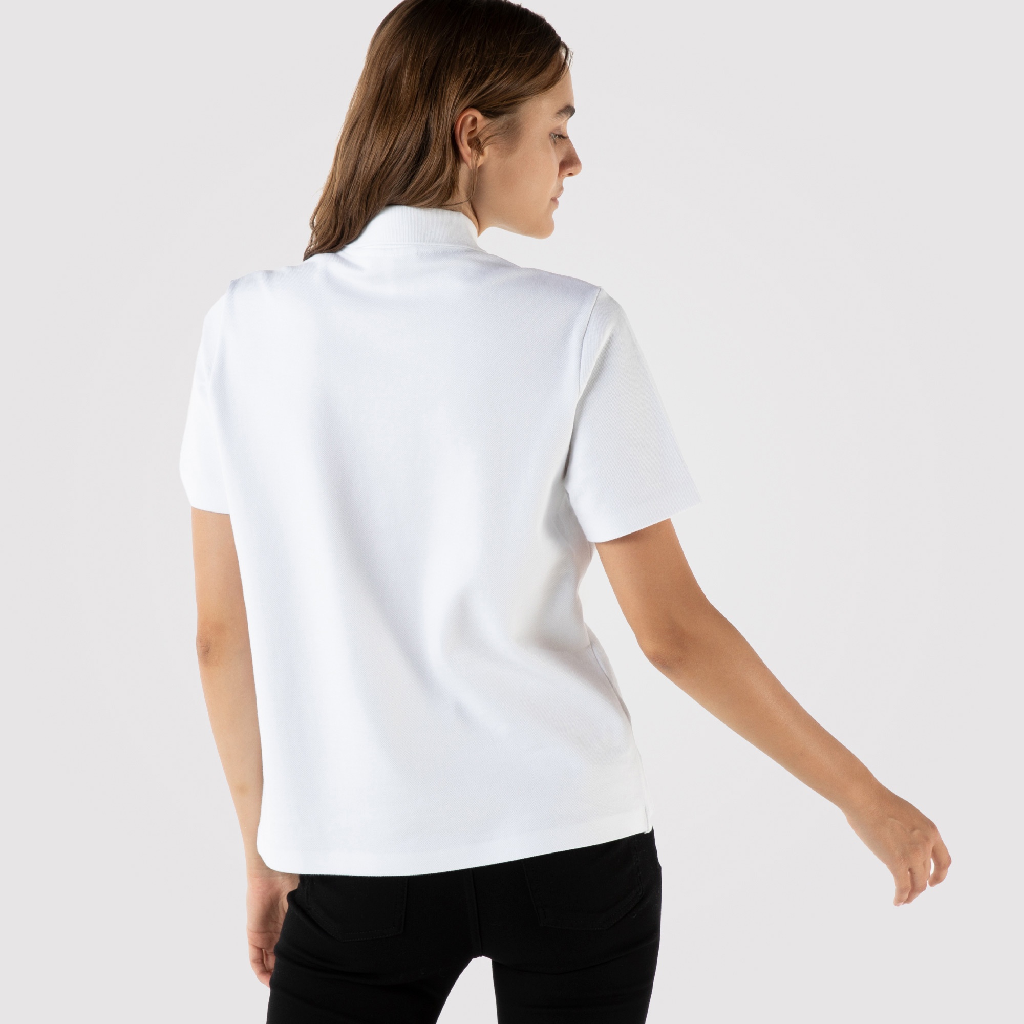 Lacoste Kadın Regular Fit Beyaz Polo