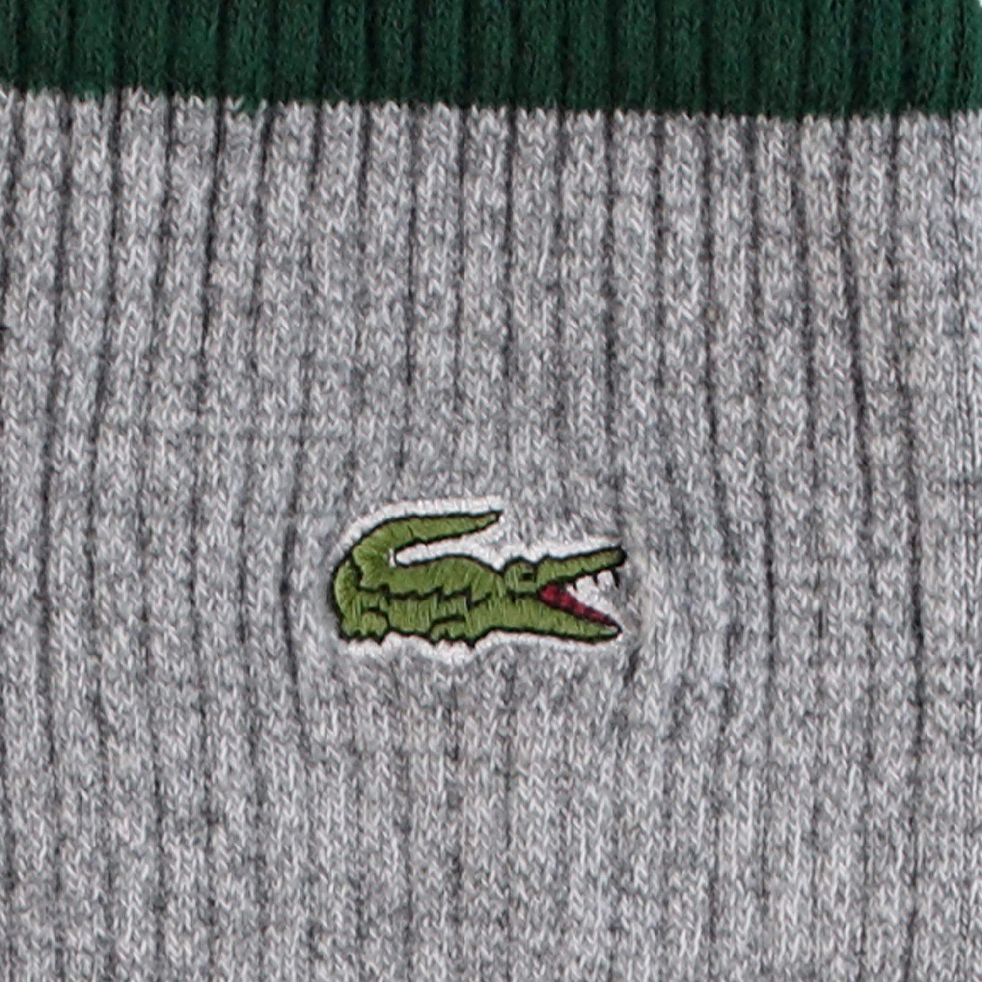 Lacoste Erkek Uzun Baskılı Gri Çorap