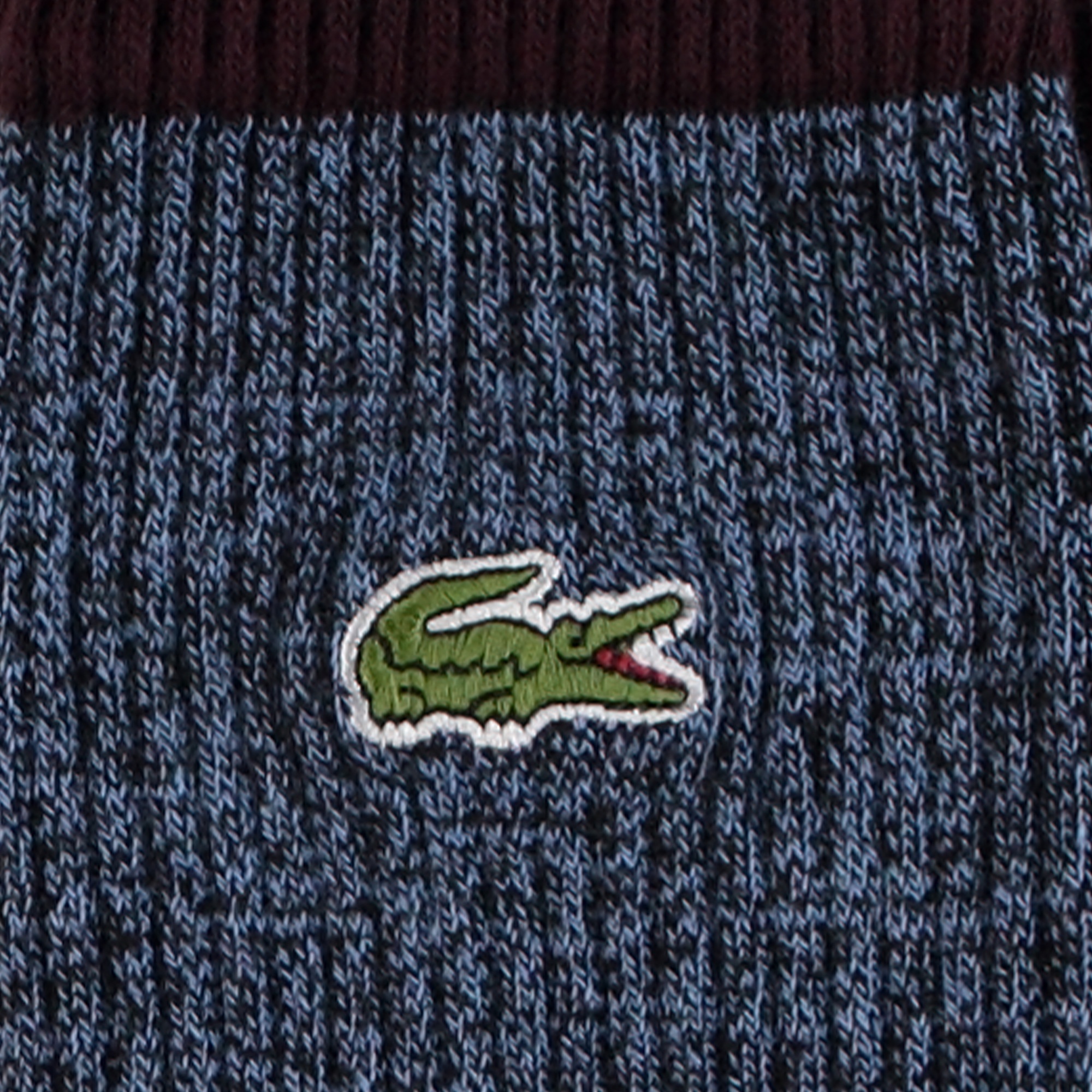 Lacoste Erkek Uzun Baskılı Siyah Çorap