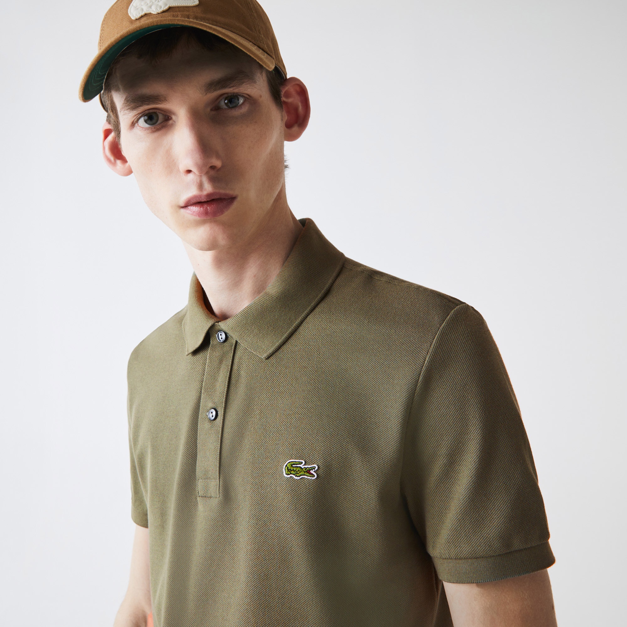 Lacoste L.12.12 Erkek Slim Fit Haki Polo
