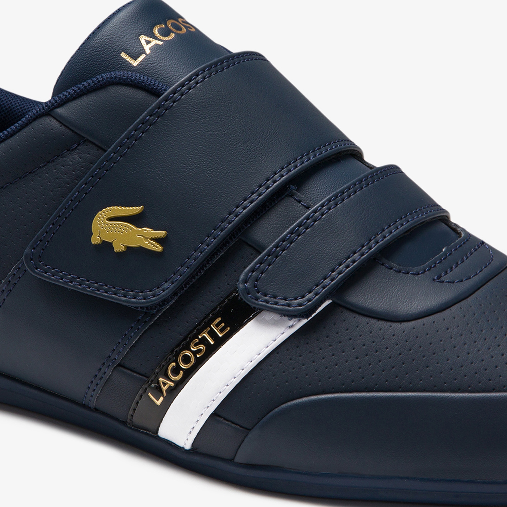 Lacoste Misano Strap 0120 1 Cma Erkek Lacivert - Siyah Sneaker