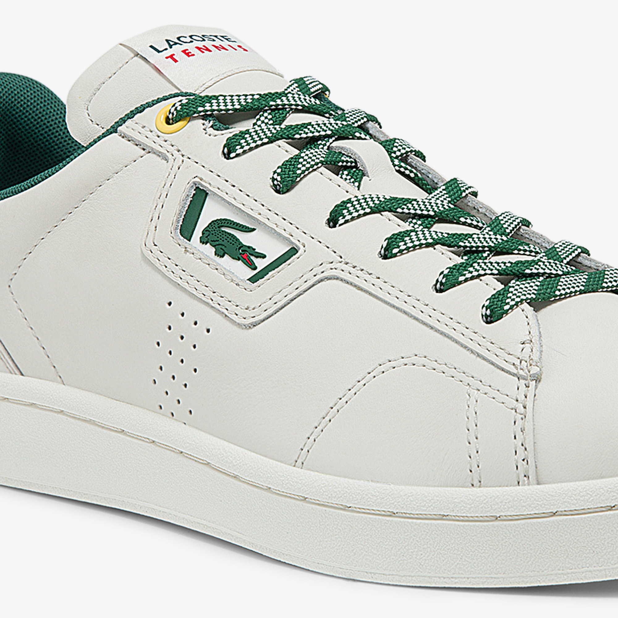 Lacoste Masters Classic 01211Psma Erkek Deri Bej - Turuncu Sneaker