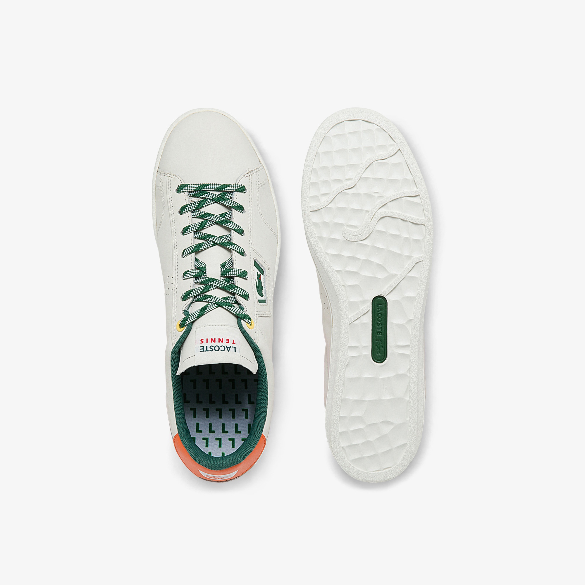 Lacoste Masters Classic 01211Psma Erkek Deri Bej - Turuncu Sneaker