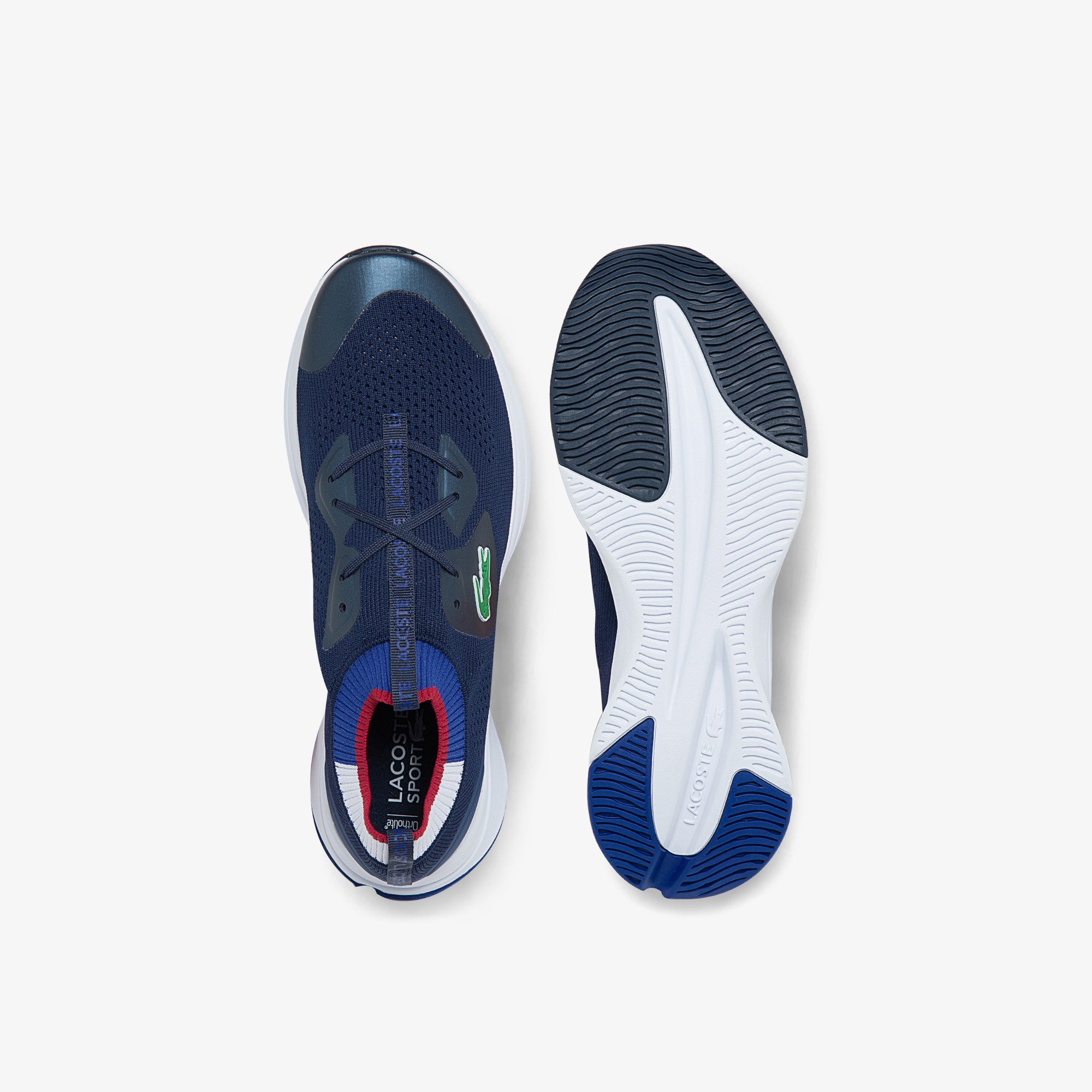 Lacoste Run Spin Knit 0121 1 Sma Erkek Lacivert Sneaker