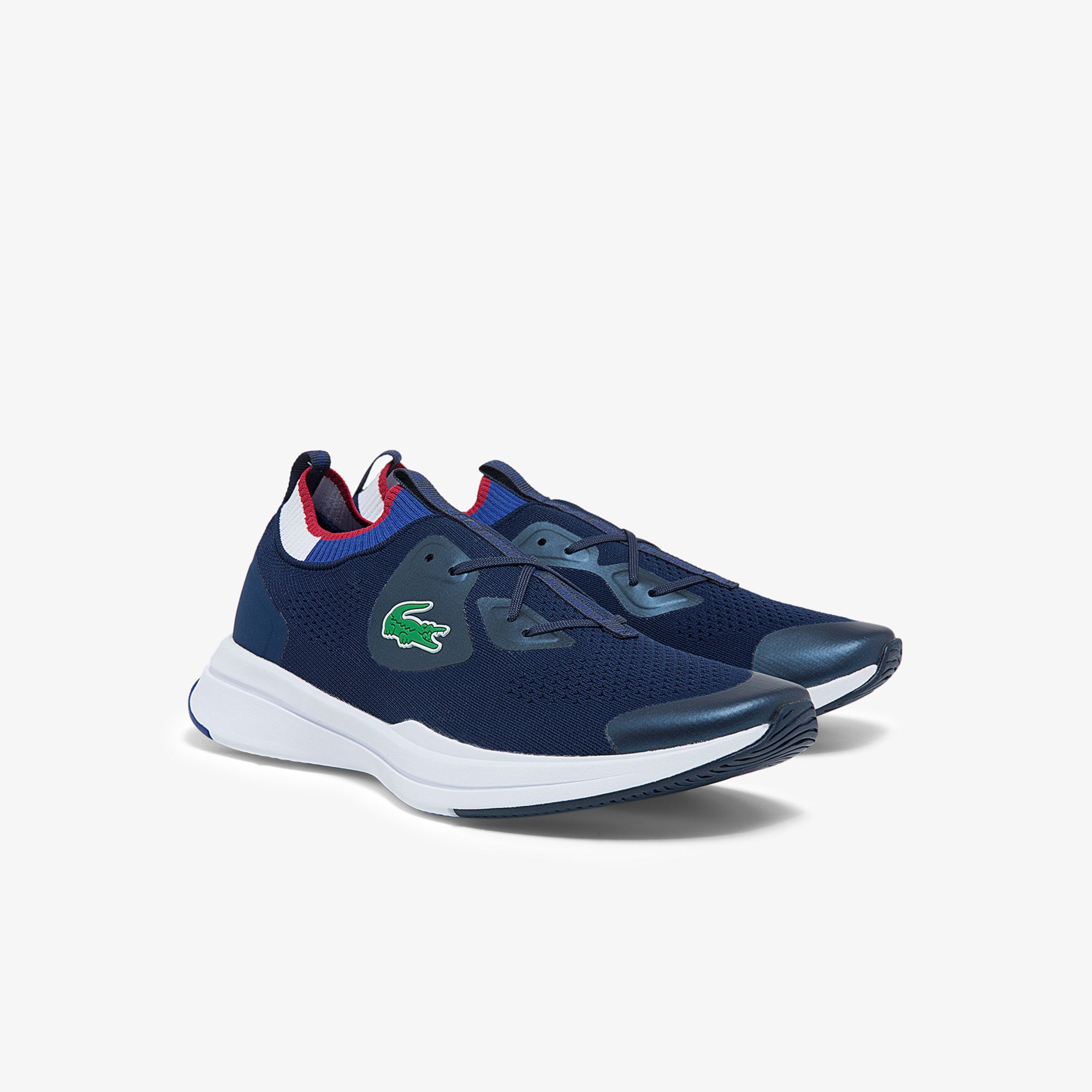 Lacoste Run Spin Knit 0121 1 Sma Erkek Lacivert Sneaker