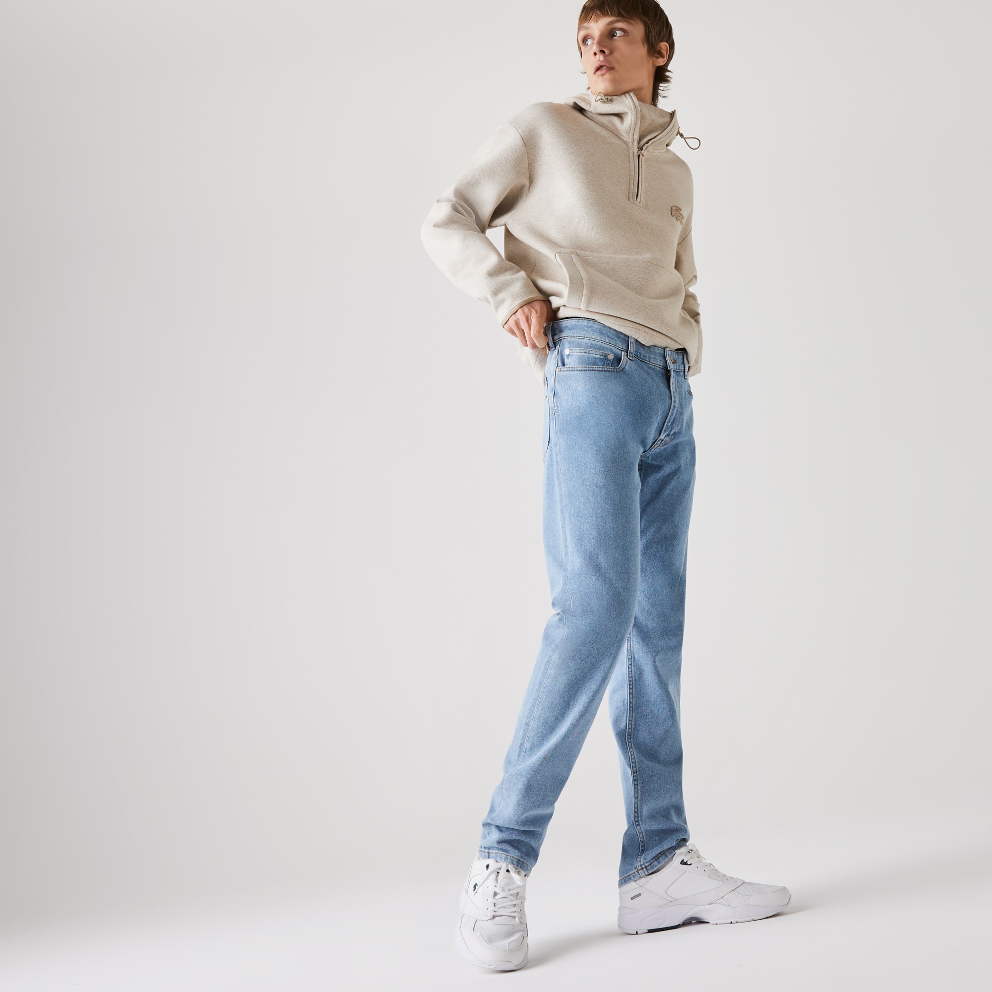 Lacoste Erkek Slim Fit Mavi Pantolon