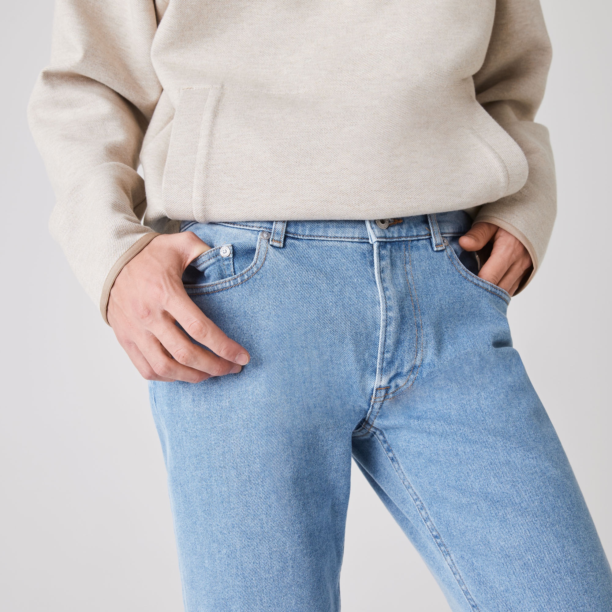 Lacoste Erkek Slim Fit Mavi Pantolon