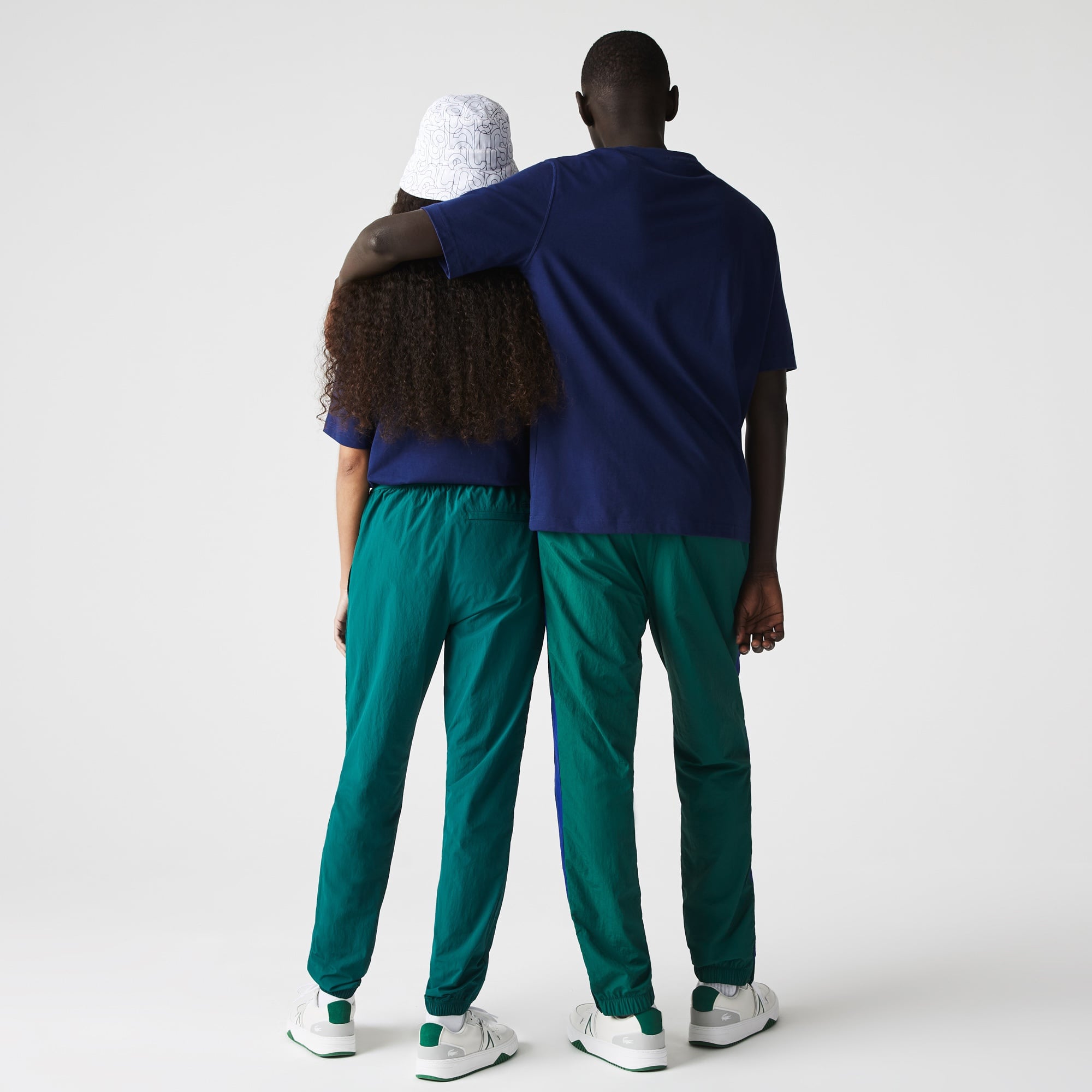 Lacoste L!VE Unisex Relaxed Fit Bisiklet Yaka Lacivert T-Shirt