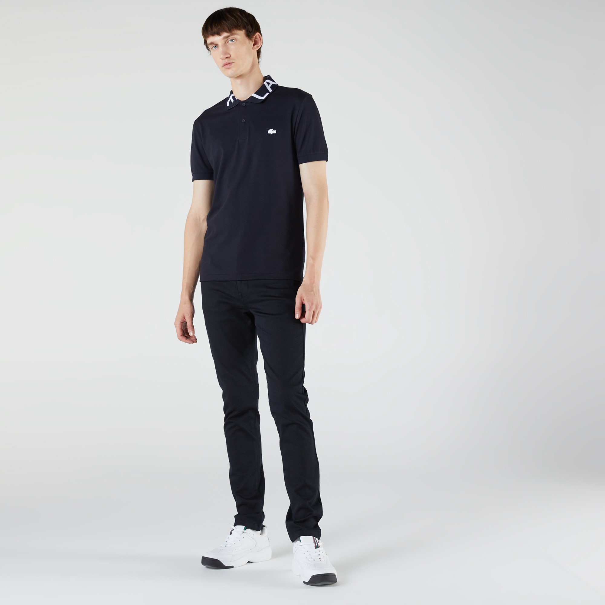 Lacoste Erkek Slim Fit Kısa Kollu Lacivert Polo