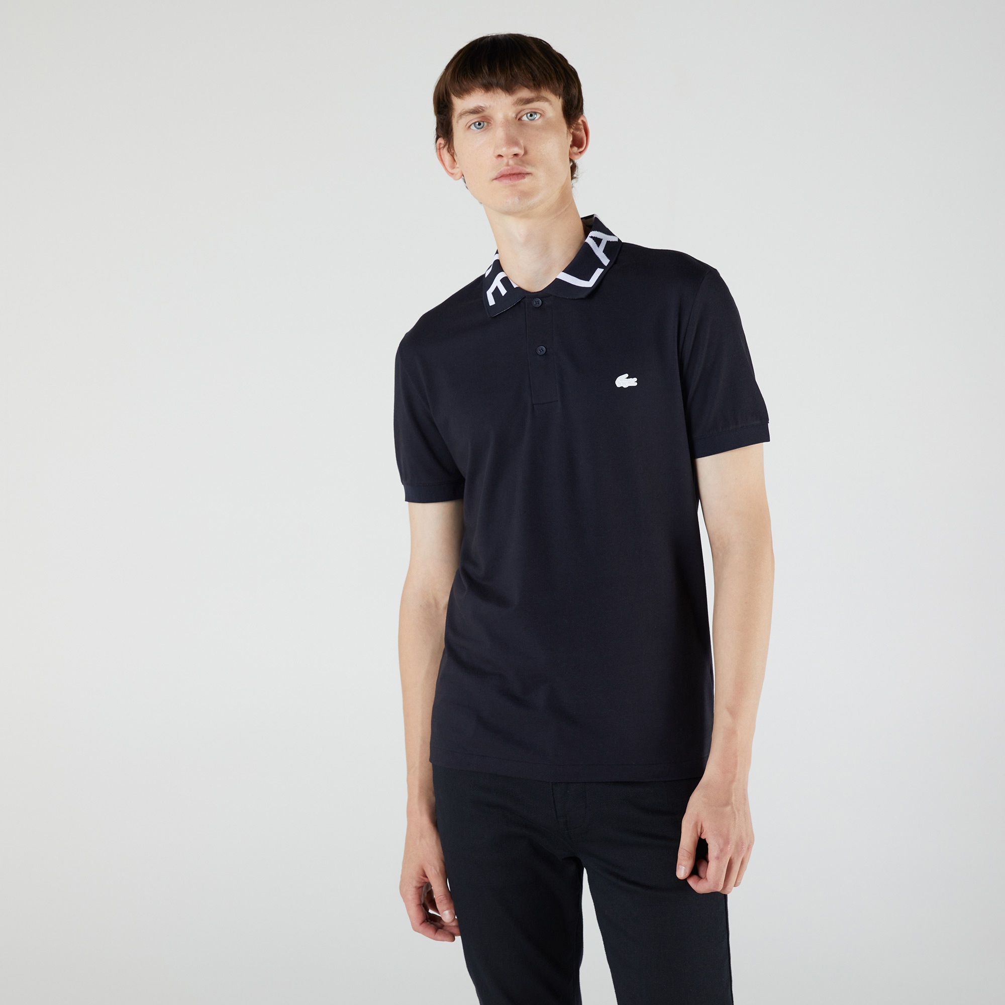 Lacoste Erkek Slim Fit Kısa Kollu Lacivert Polo