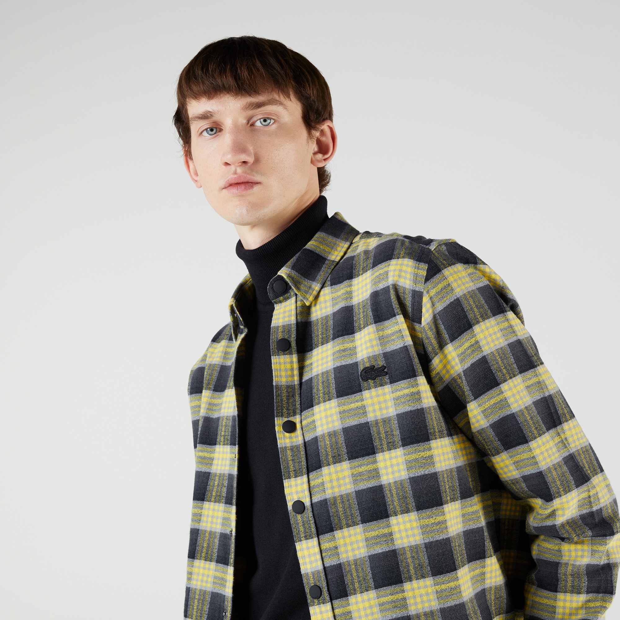 Lacoste Erkek Regular Fit Ekose Sarı Gömlek