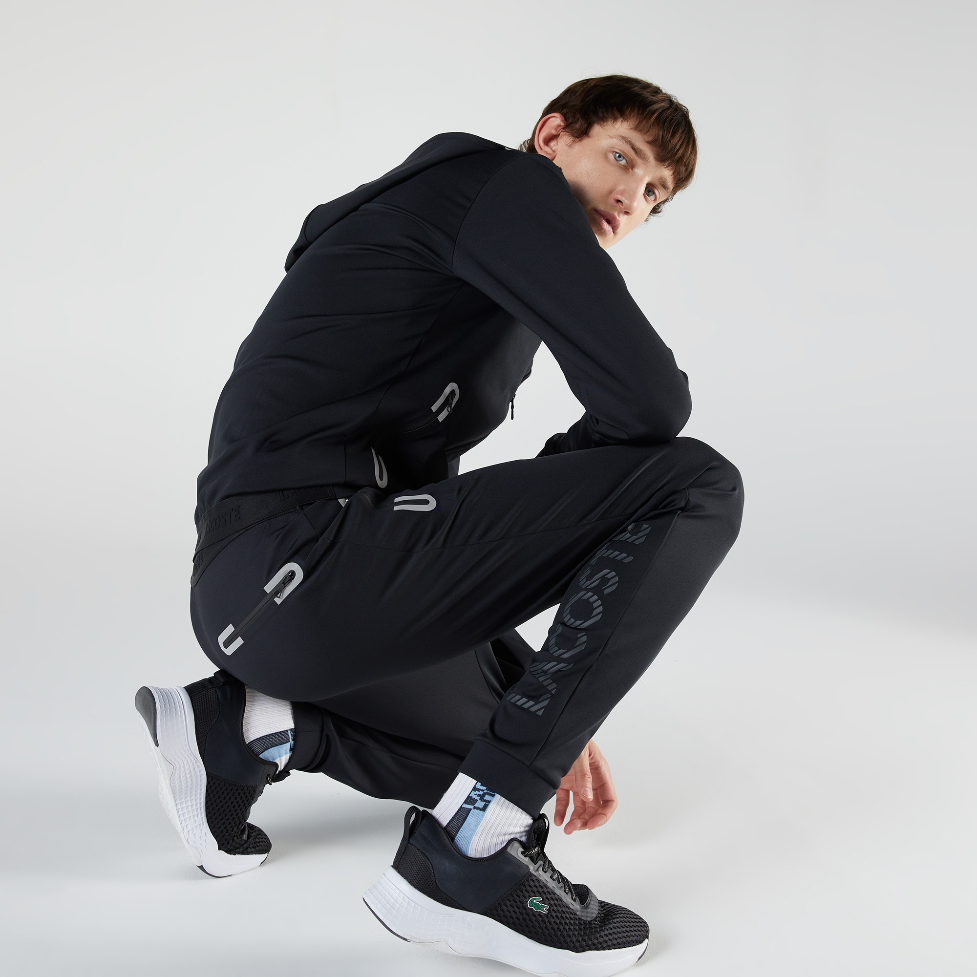 Lacoste Erkek Slim Fit Siyah Eşofman Altı