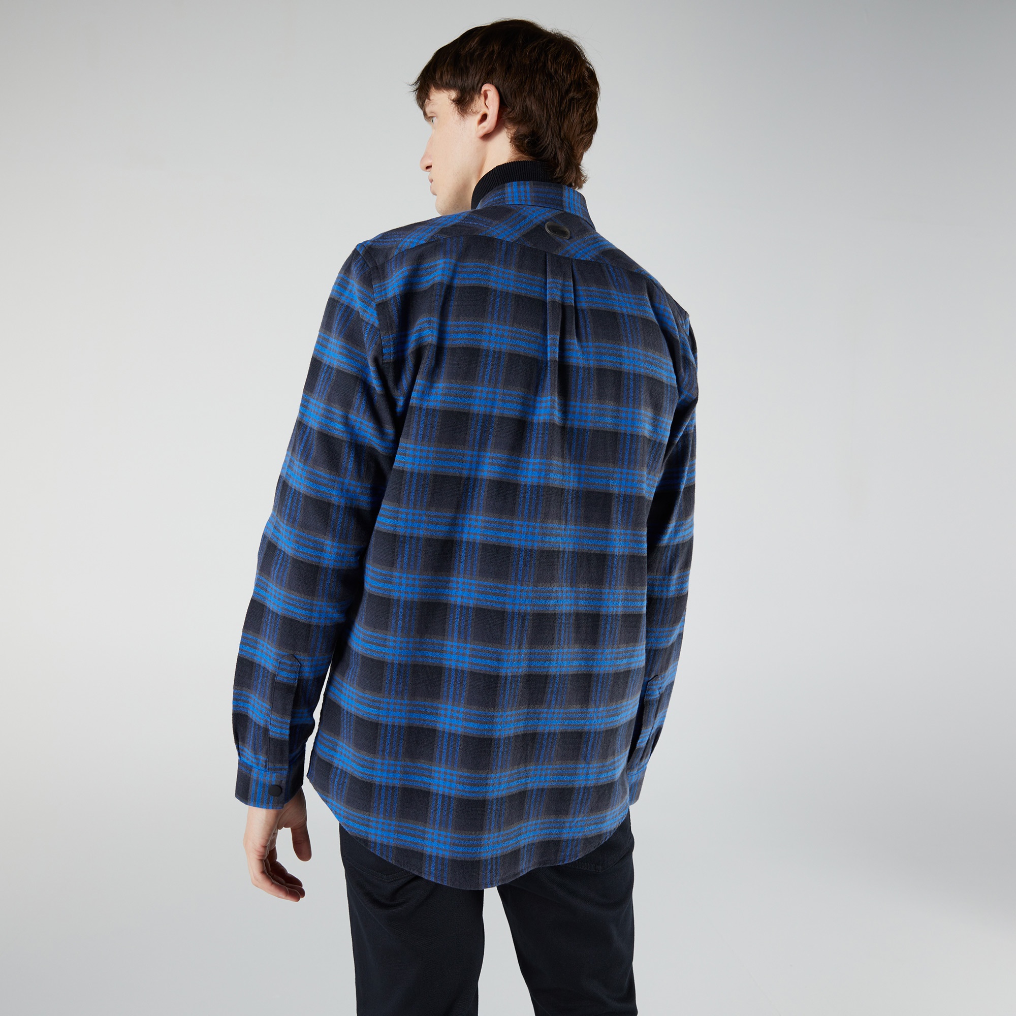 Lacoste Erkek Regular Fit Ekose Mavi Gömlek