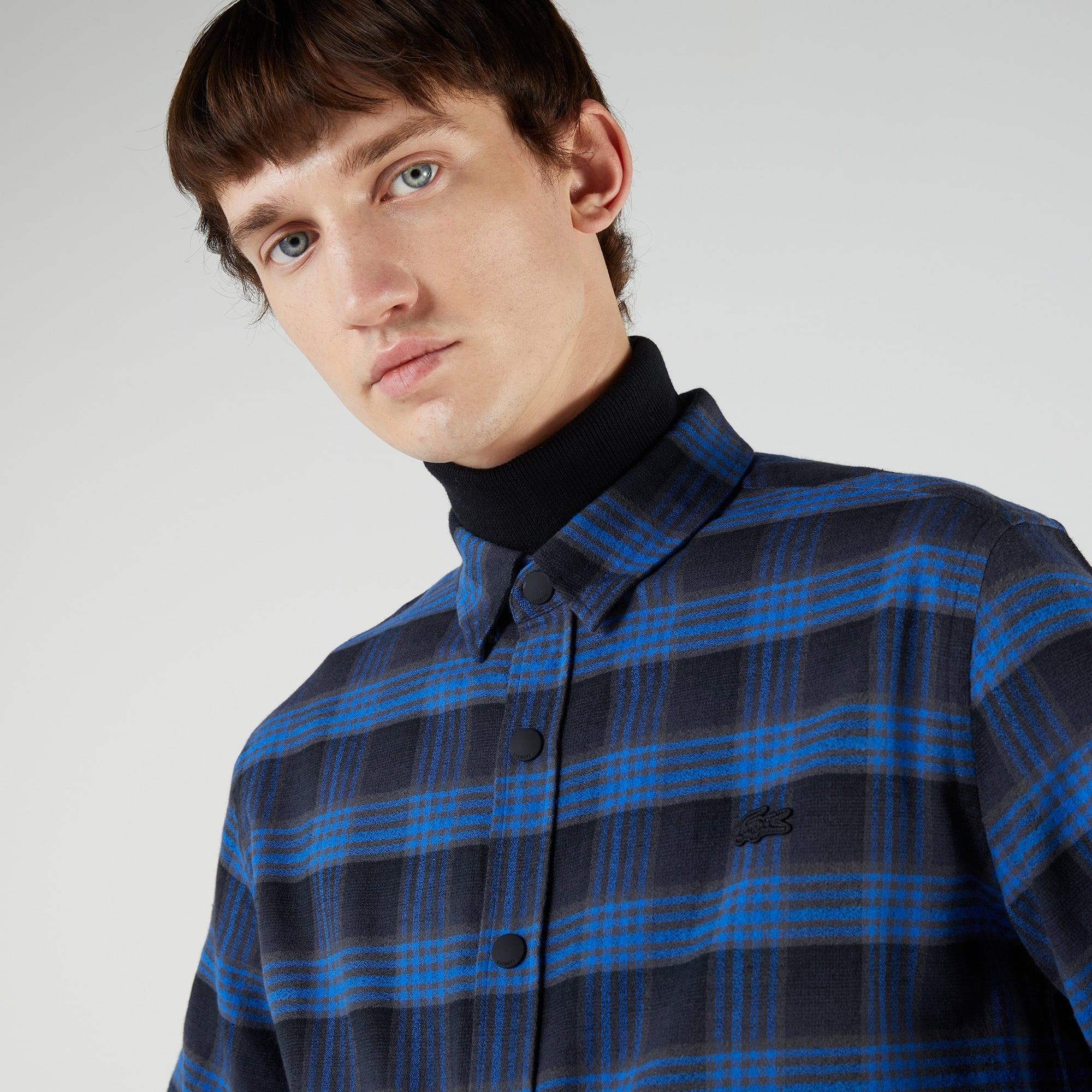 Lacoste Erkek Regular Fit Ekose Mavi Gömlek