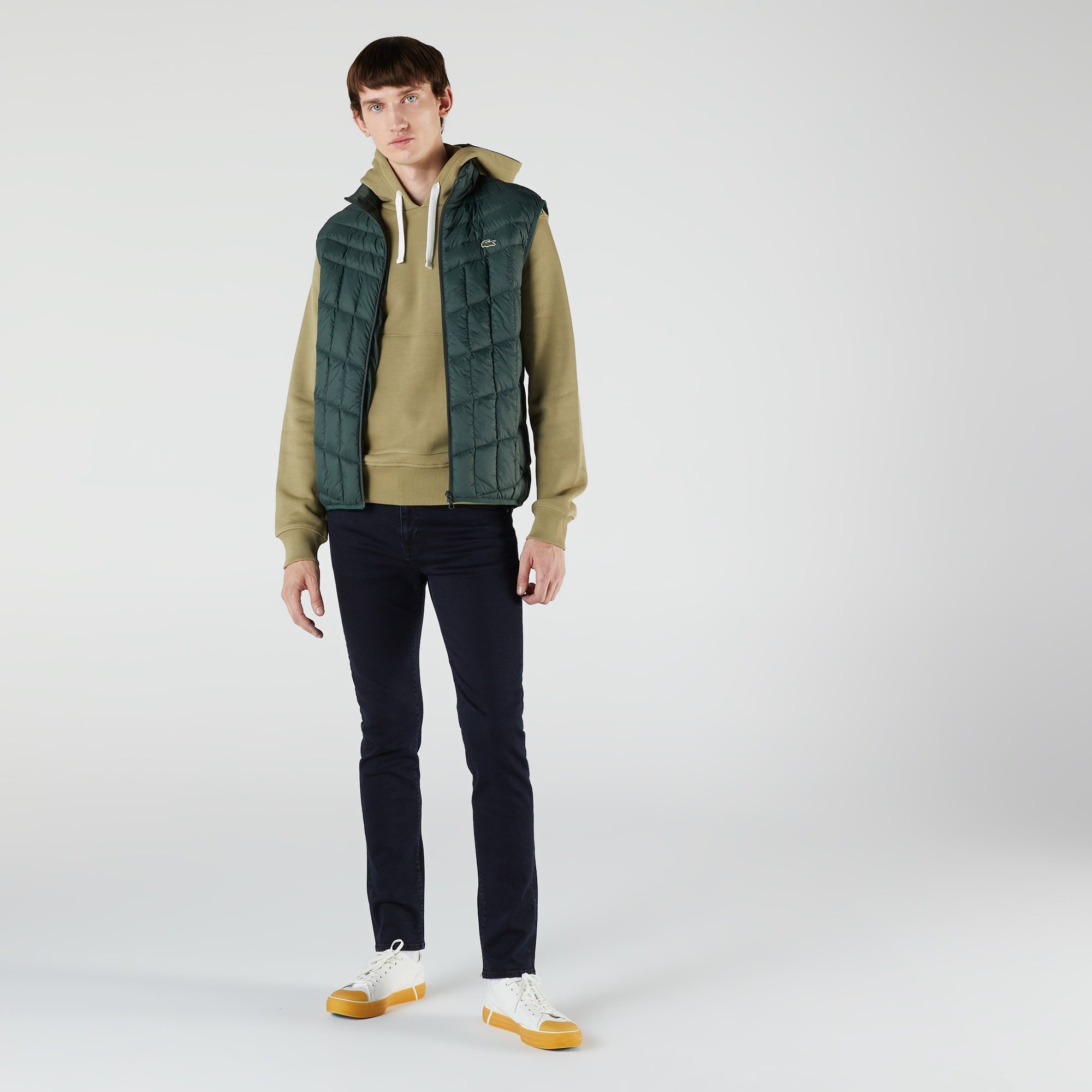 Lacoste Erkek Kapitone Yeşil Yelek