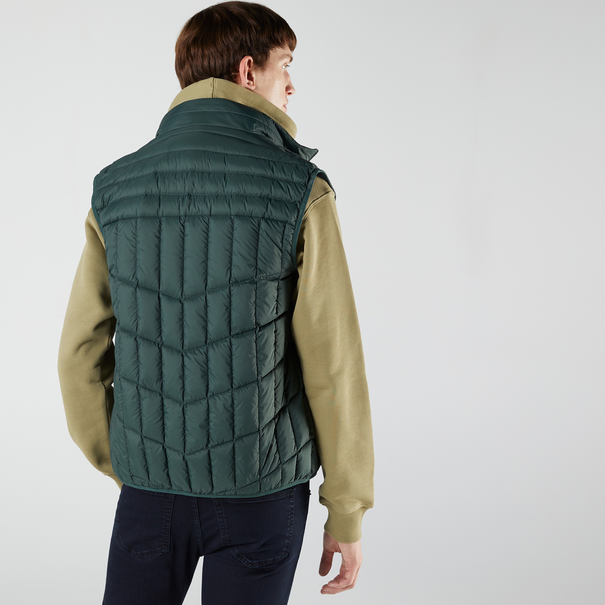 Lacoste Erkek Kapitone Yeşil Yelek