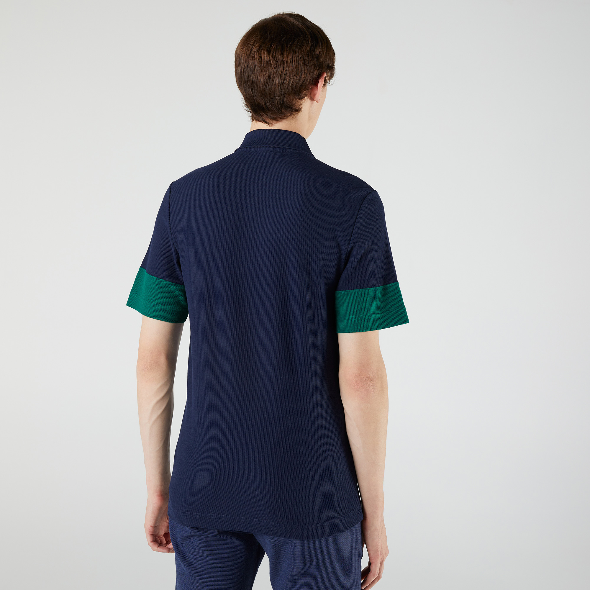 Lacoste Heritage Erkek Slim Fit Renk Bloklu Lacivert Polo