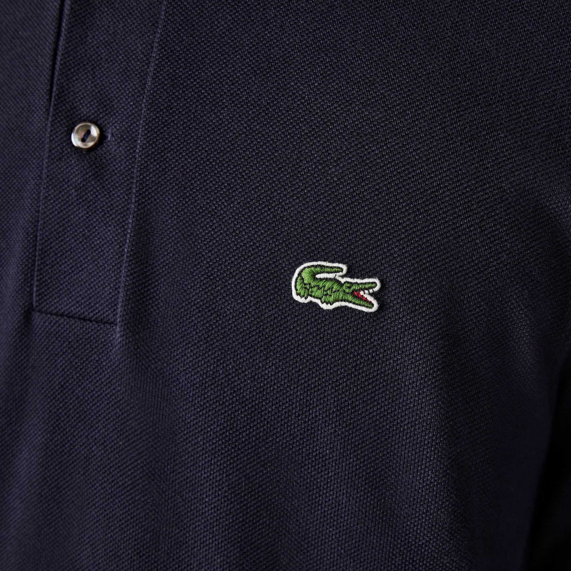 Lacoste Erkek Classic Fit Uzun Kollu Lacivert Polo