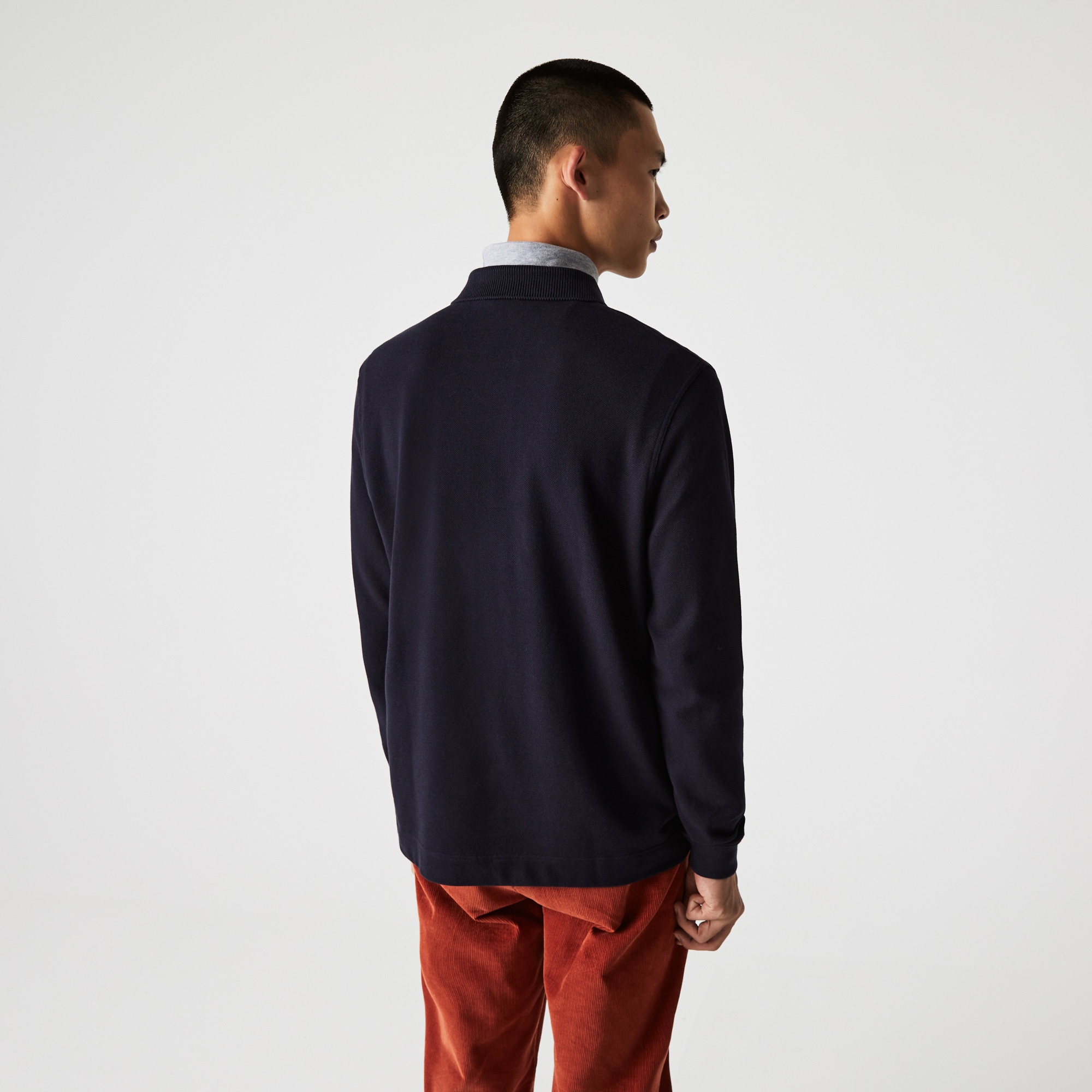 Lacoste Erkek Classic Fit Uzun Kollu Lacivert Polo