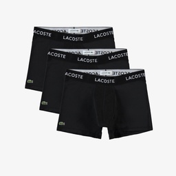 Lacoste Erkek 3'lü Siyah Boxer Siyah