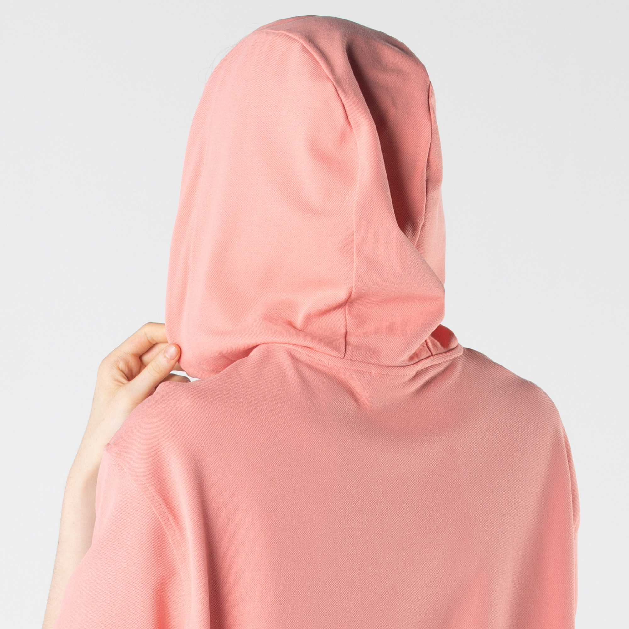 Lacoste Kadın Loose Fit Kısa Kollu Kapüşonlu Pembe Polo