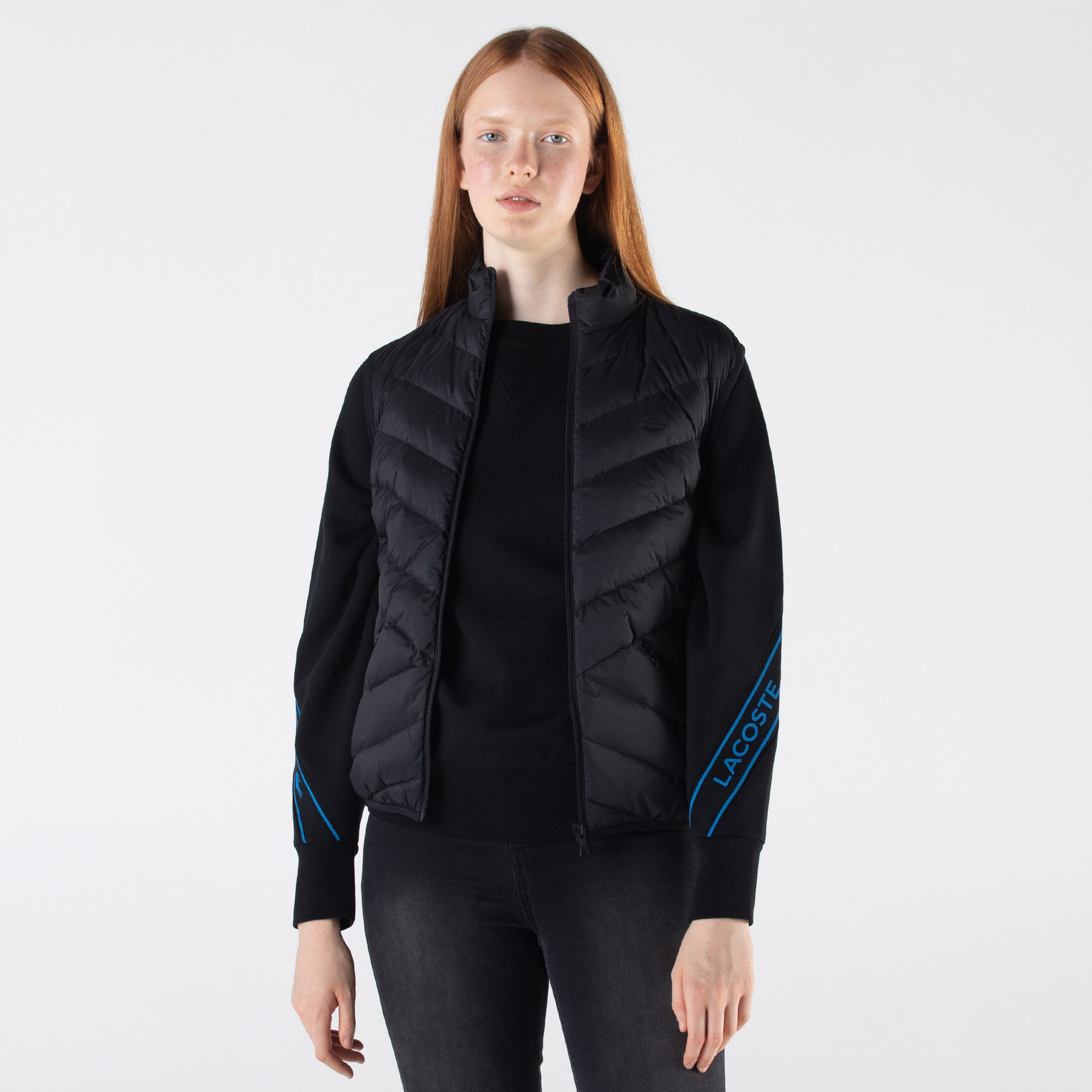 Lacoste Kadın Kapitone Siyah Yelek