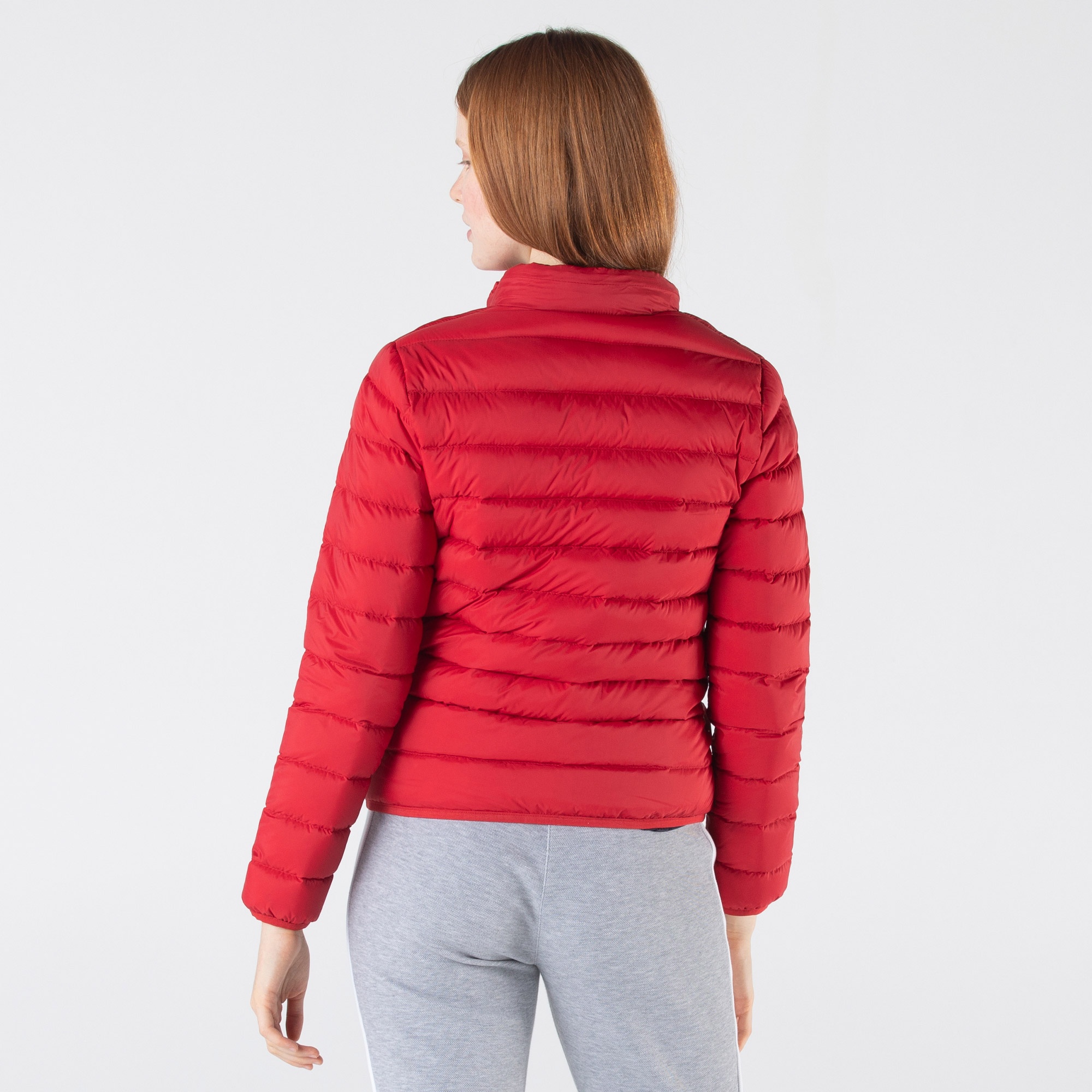 Lacoste Kadın Kapitone Kırmızı Mont