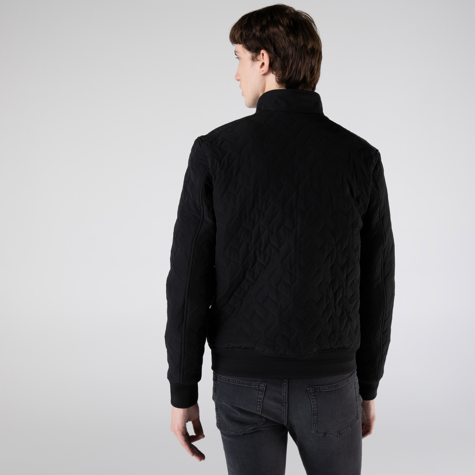 Lacoste Erkek Kapitone Siyah Mont