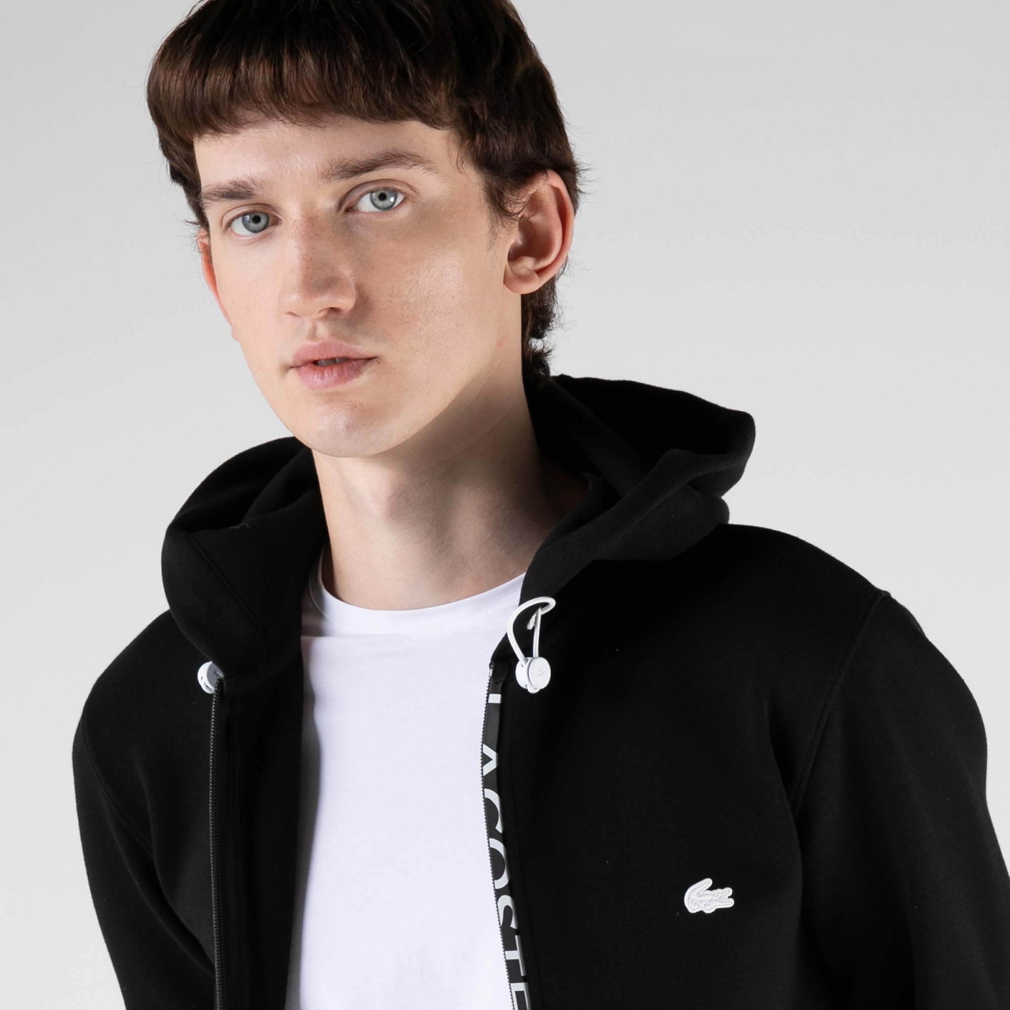 Lacoste Erkek Classic Fit Fermuarlı Siyah Sweatshirt