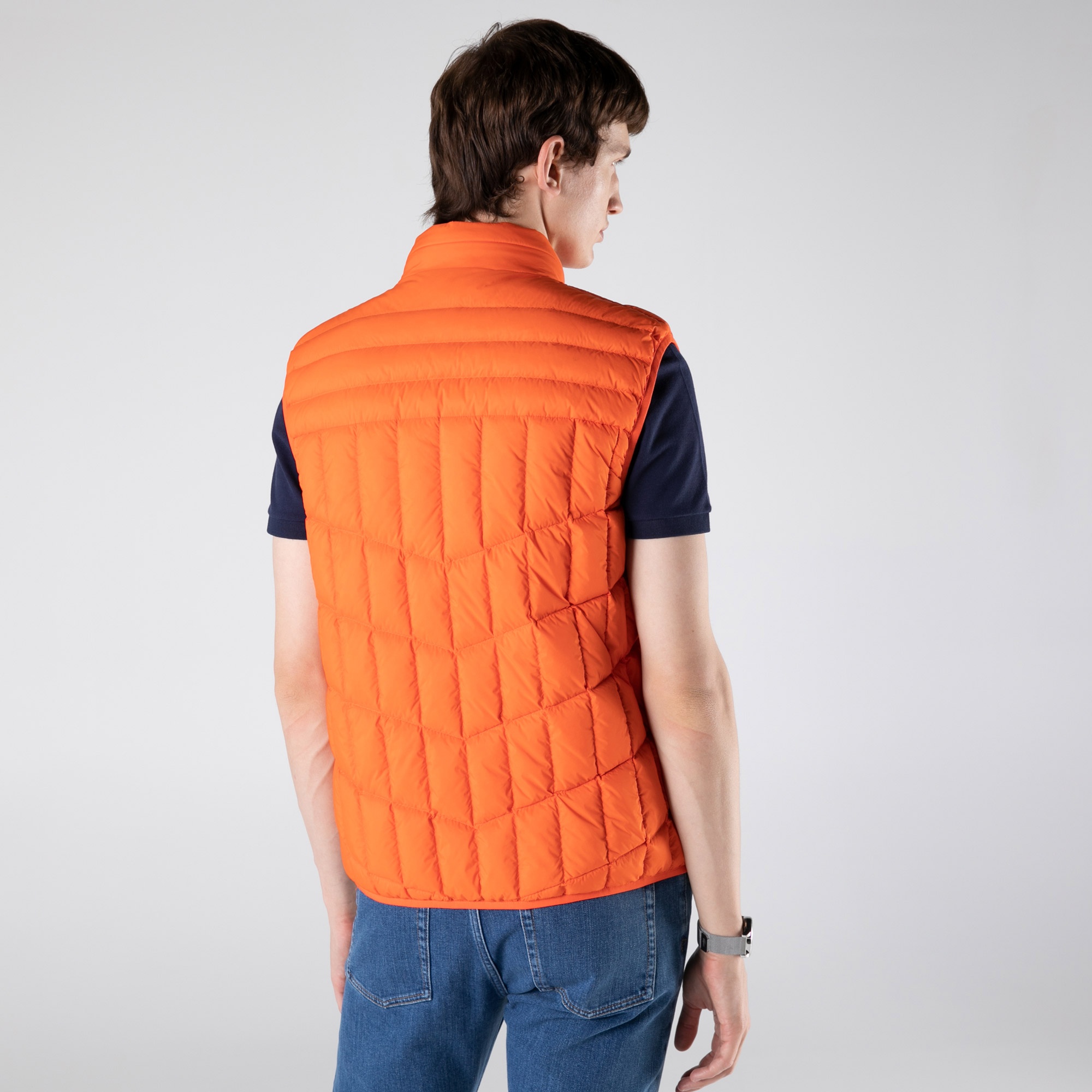 Lacoste Erkek Kapitone Turuncu Yelek