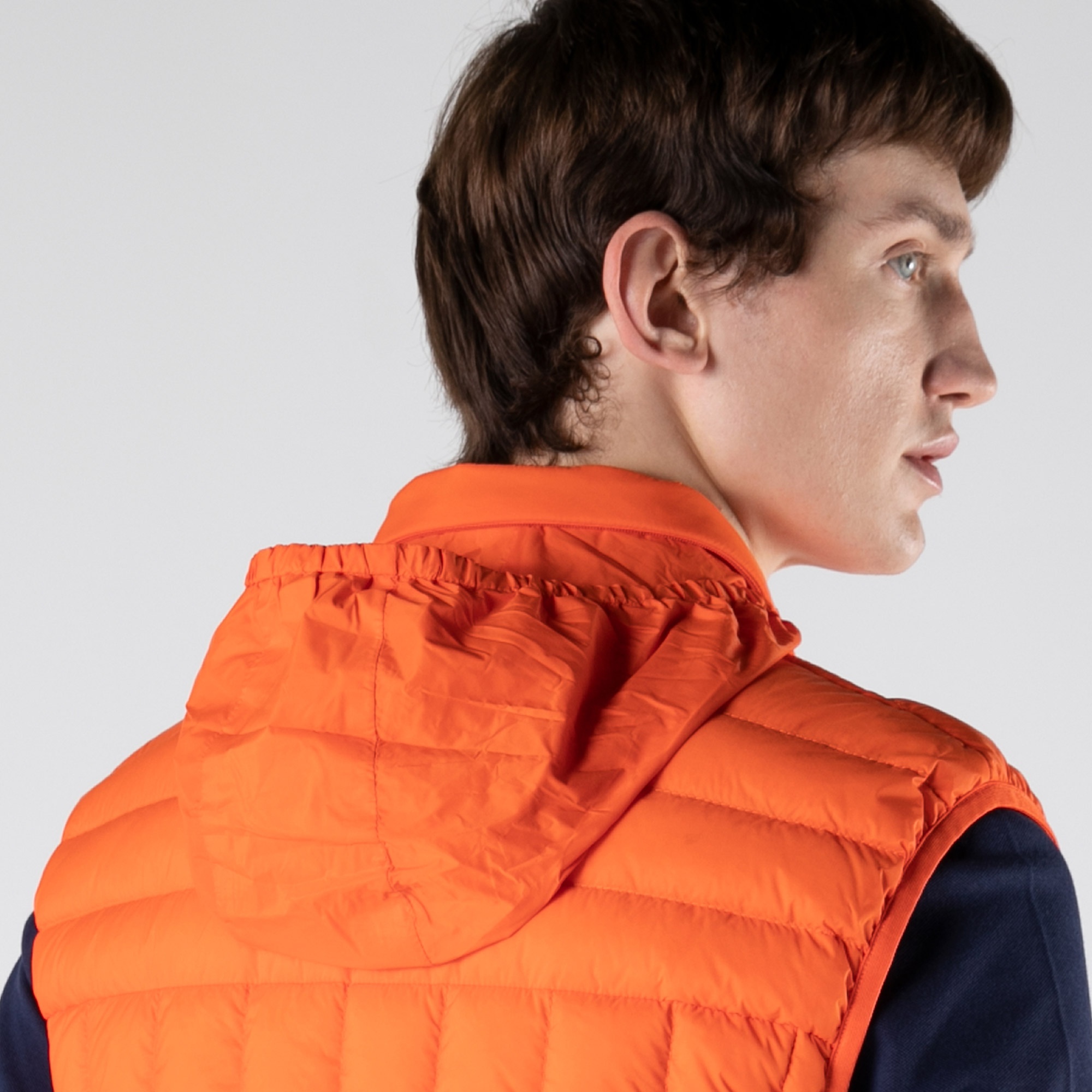 Lacoste Erkek Kapitone Turuncu Yelek