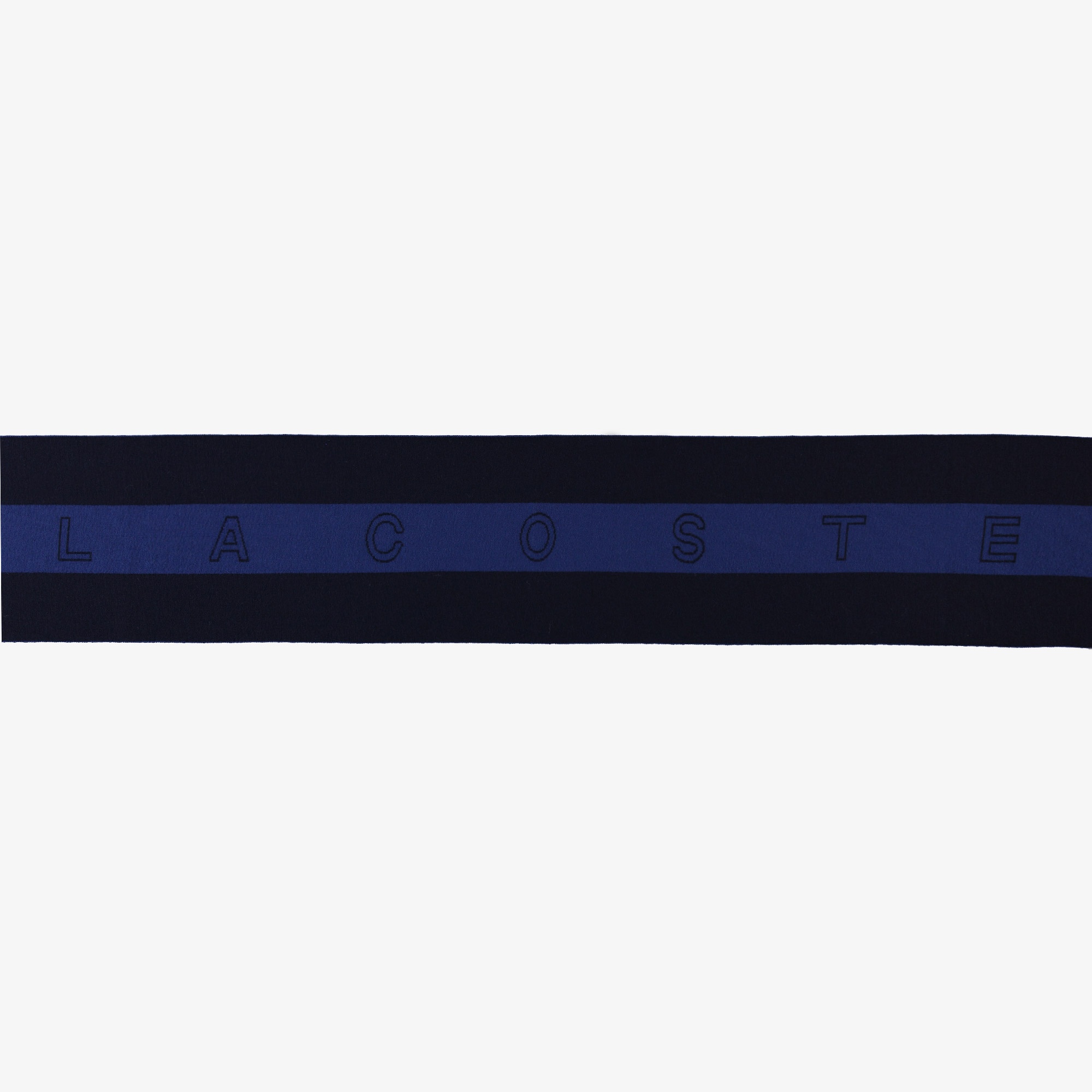 Lacoste Erkek Yün Baskılı Lacivert Atkı