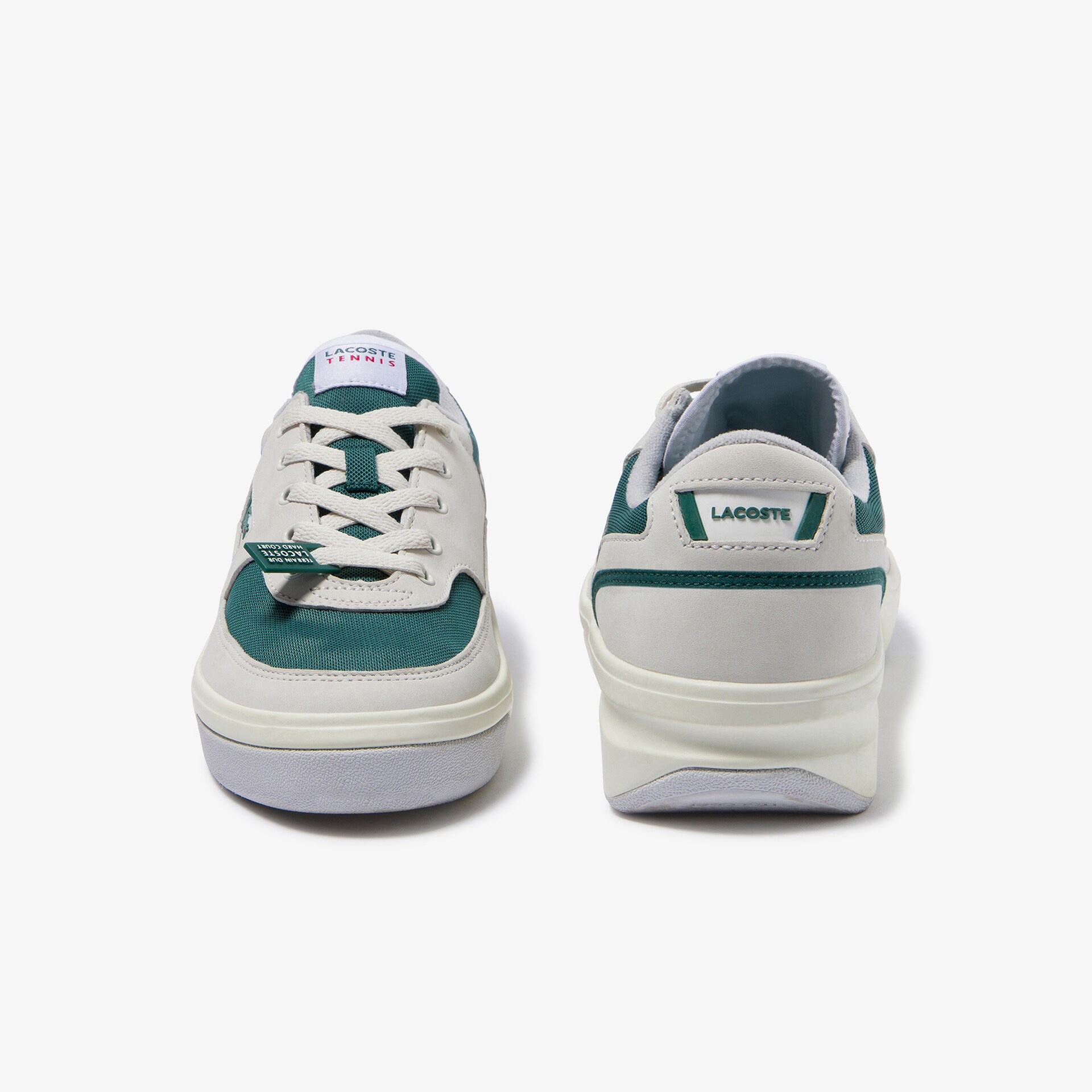 Lacoste G80 Og 120 1 Sma Erkek Beyaz - Koyu Yeşil Deri Sneaker