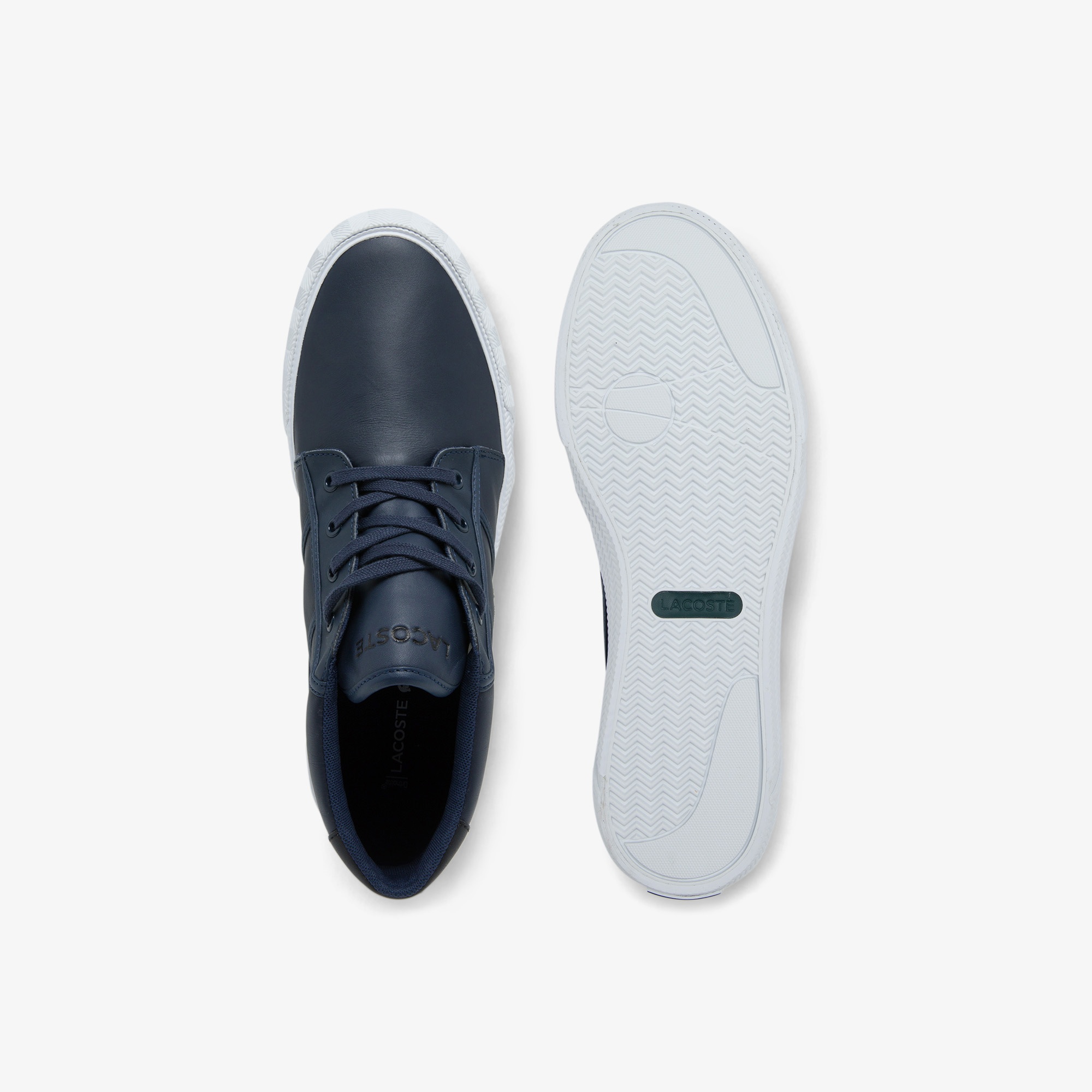 Lacoste Gripshot Chukka 03211 Cma Erkek Deri Lacivert - Beyaz Bot
