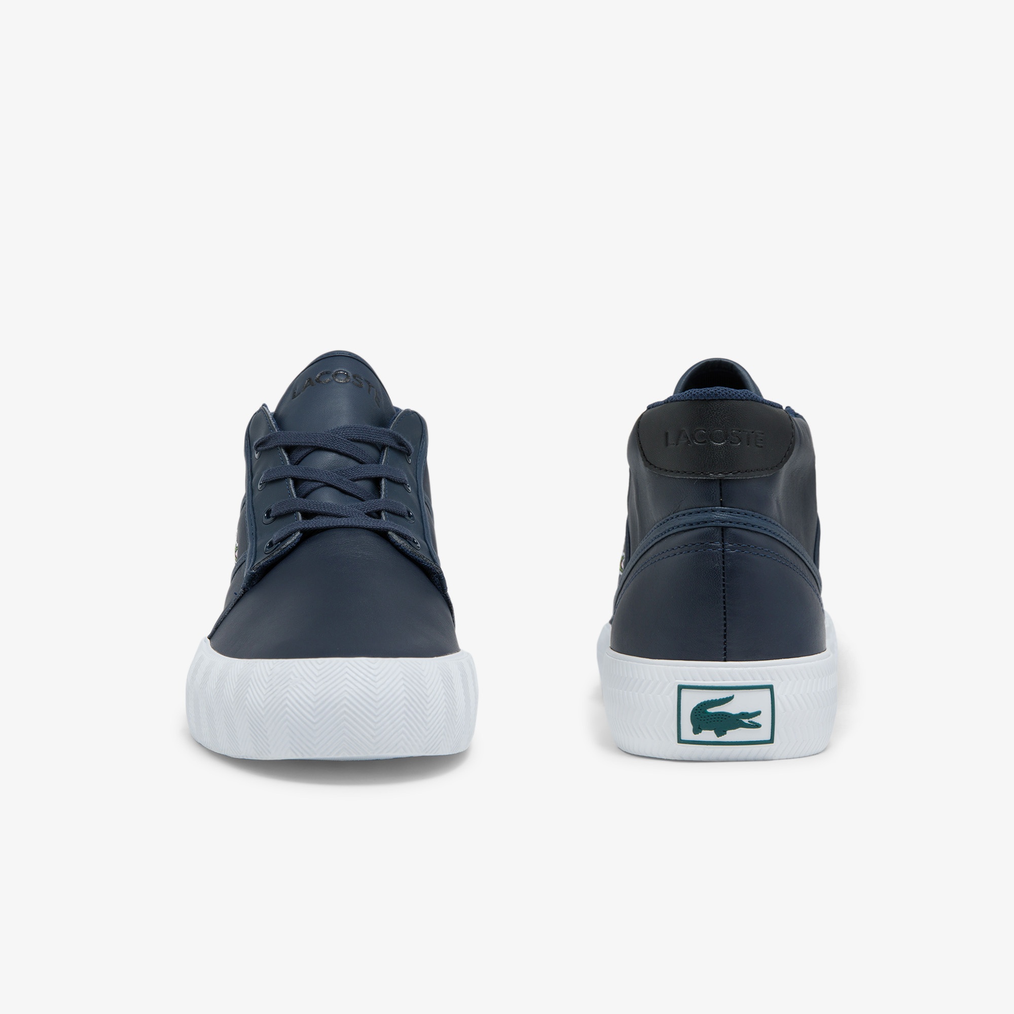 Lacoste Gripshot Chukka 03211 Cma Erkek Deri Lacivert - Beyaz Bot
