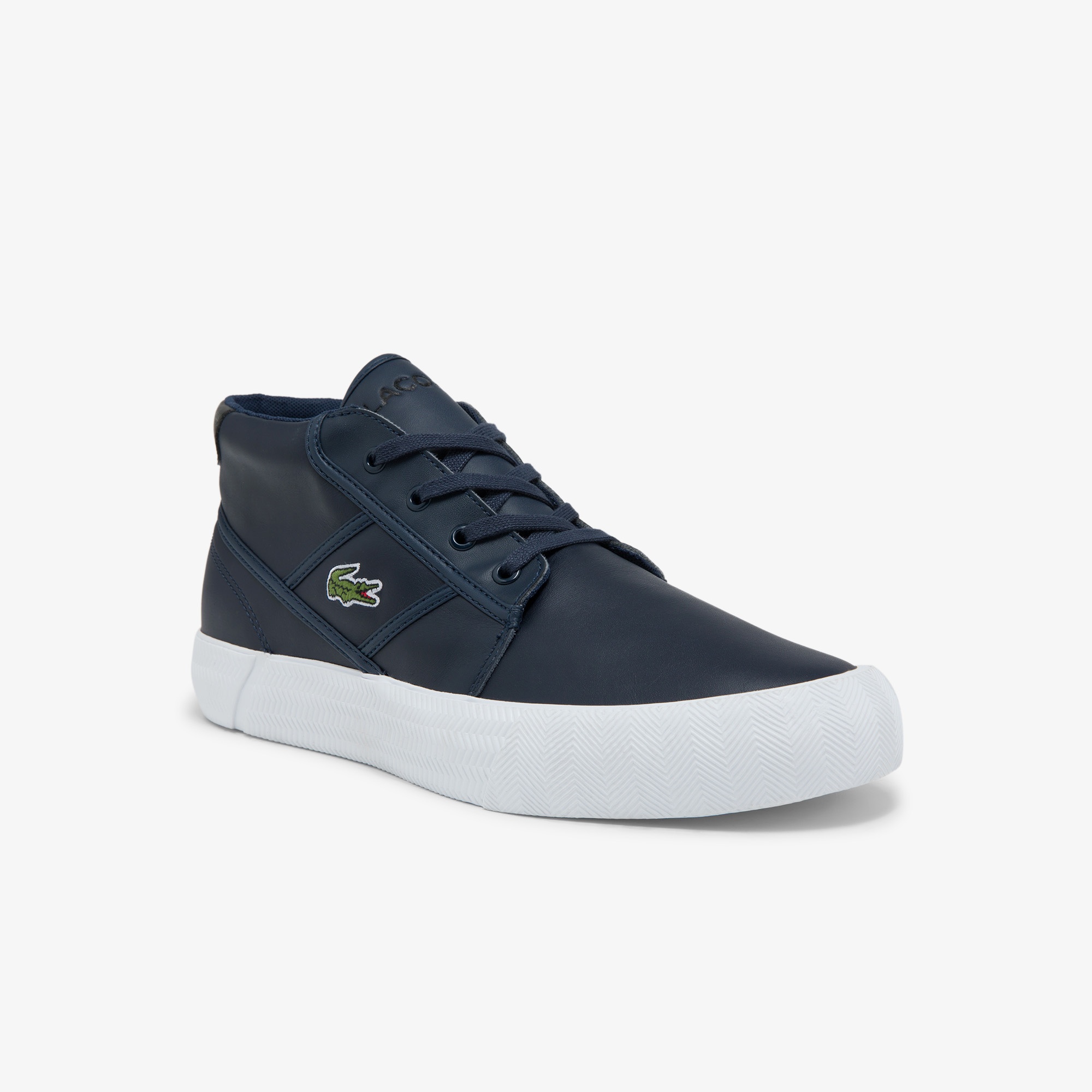 Lacoste Gripshot Chukka 03211 Cma Erkek Deri Lacivert - Beyaz Bot