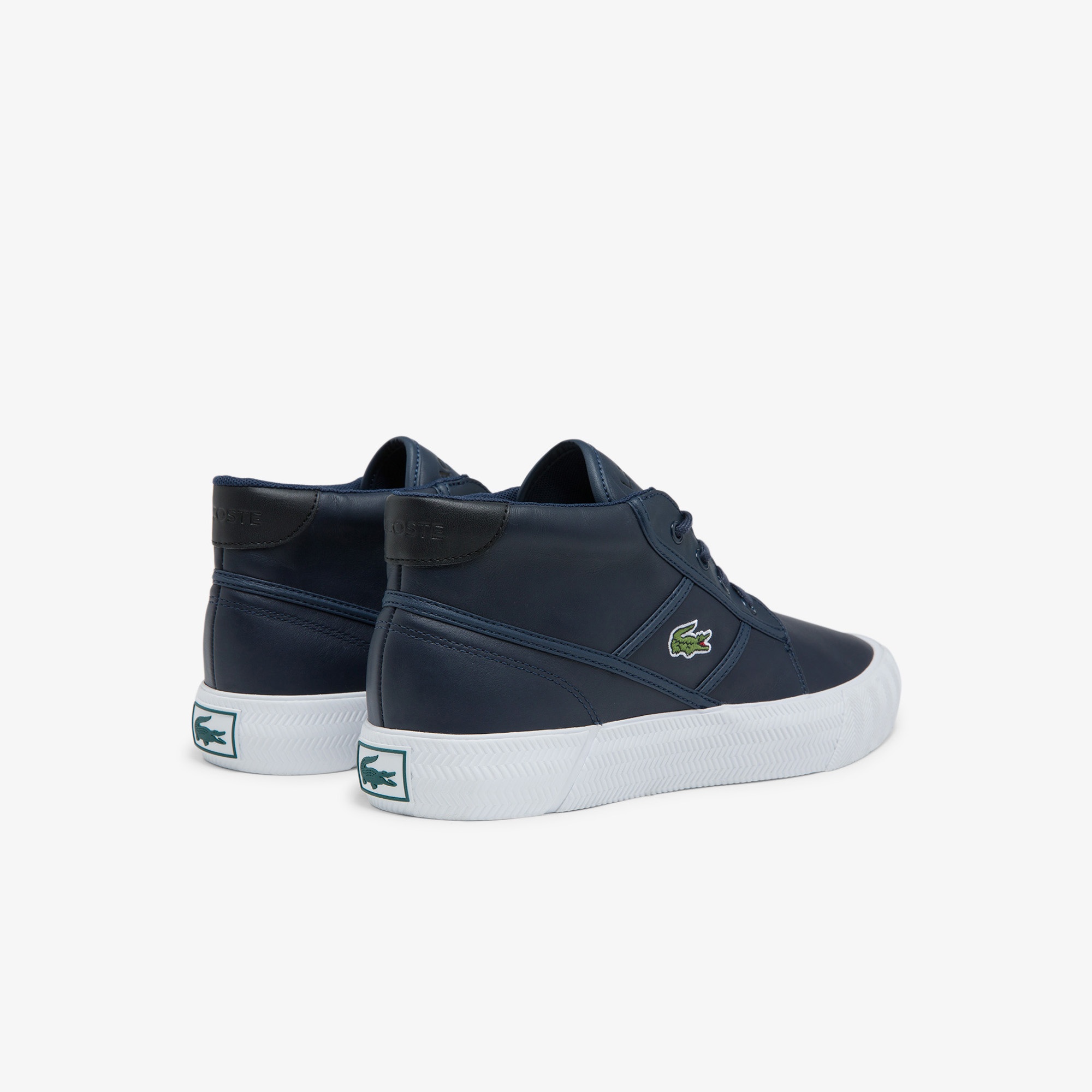 Lacoste Gripshot Chukka 03211 Cma Erkek Deri Lacivert - Beyaz Bot