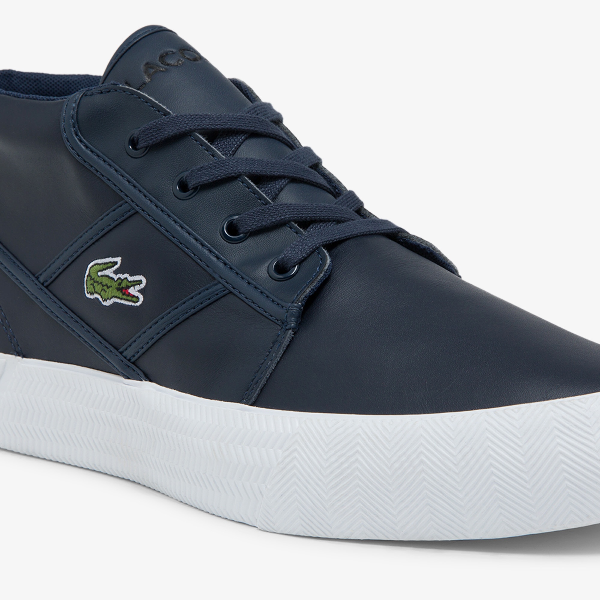Lacoste Gripshot Chukka 03211 Cma Erkek Deri Lacivert - Beyaz Bot