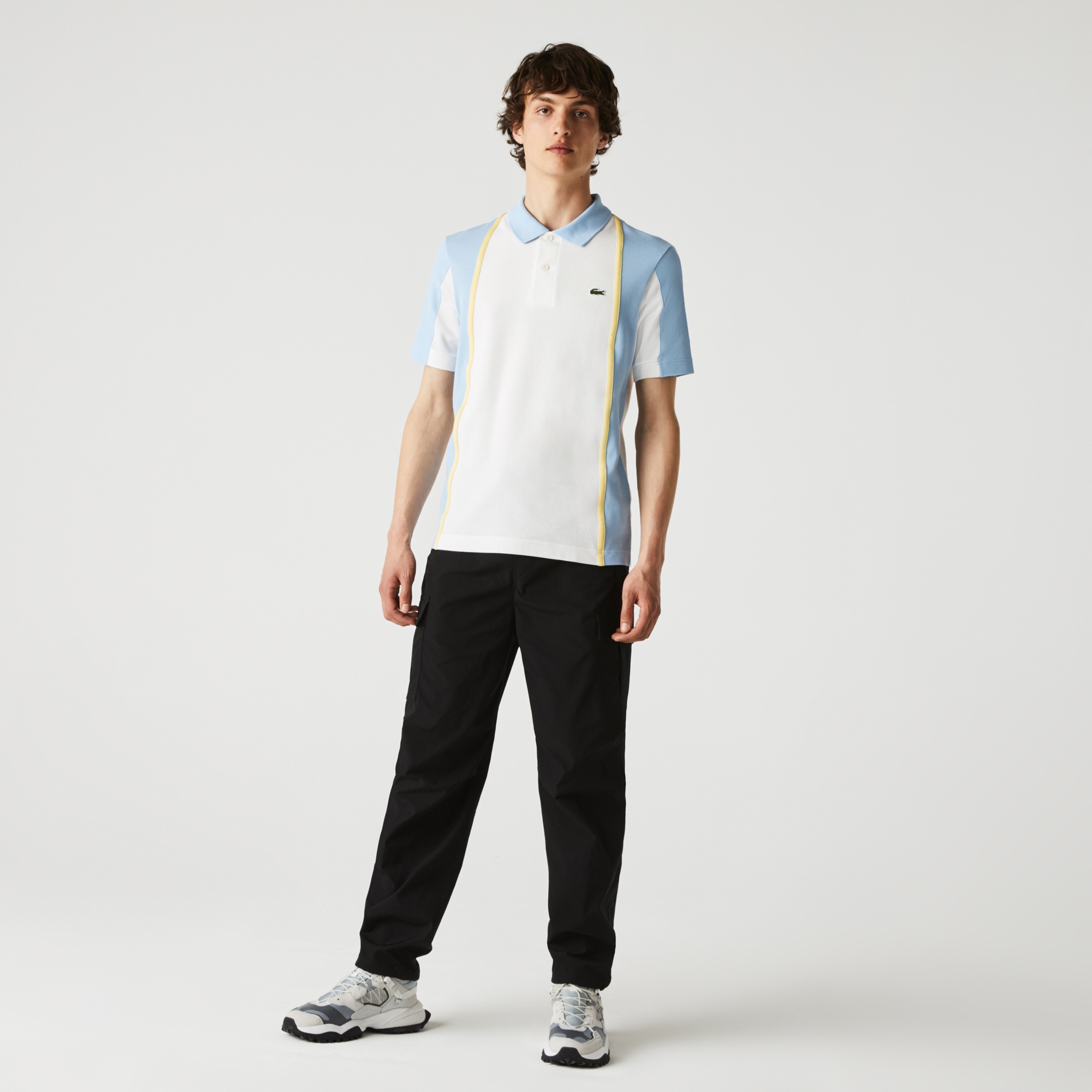 Lacoste Heritage Erkek Regular Fit Renk Bloklu Beyaz Polo