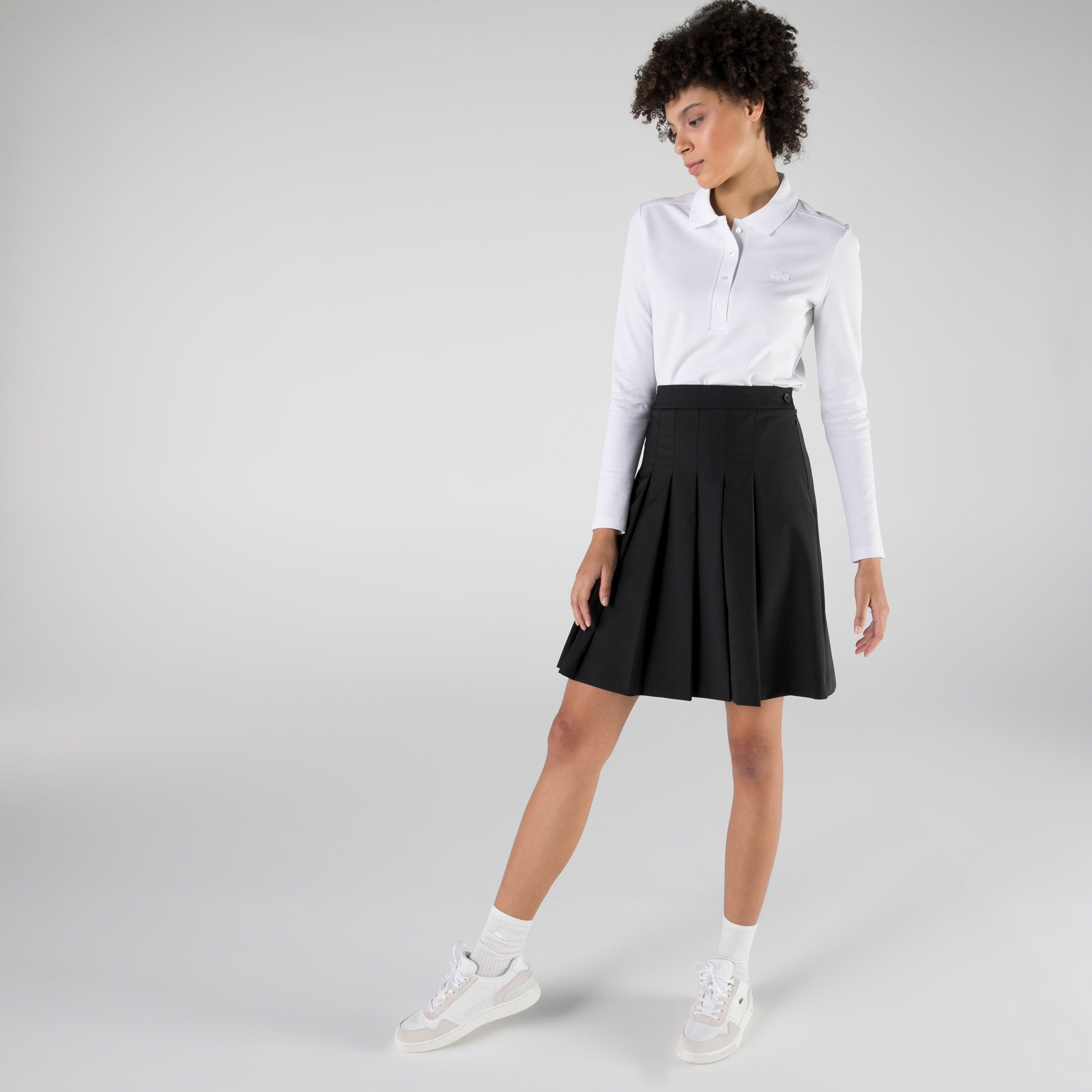 Lacoste Kadın Relaxed Fit Siyah Etek